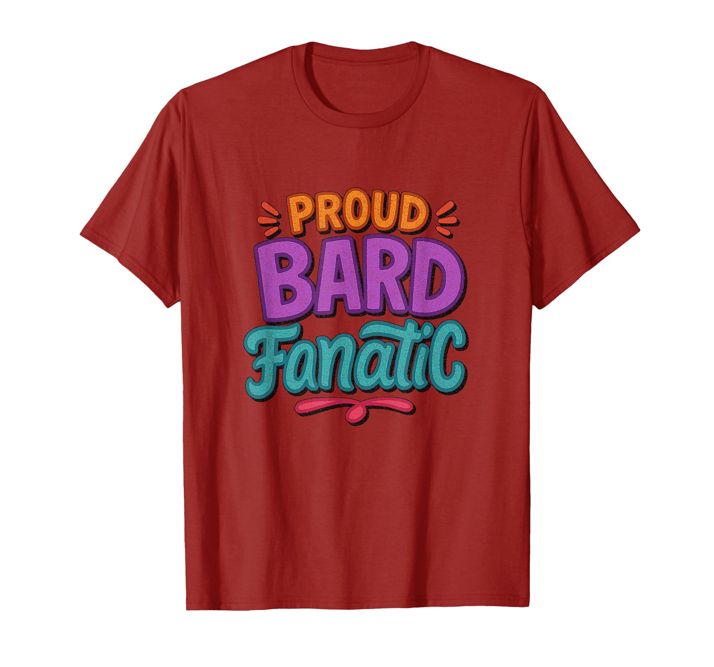 Distressed Proud Bard Fanatic Shakespeare Humorous Funny T-Shirt