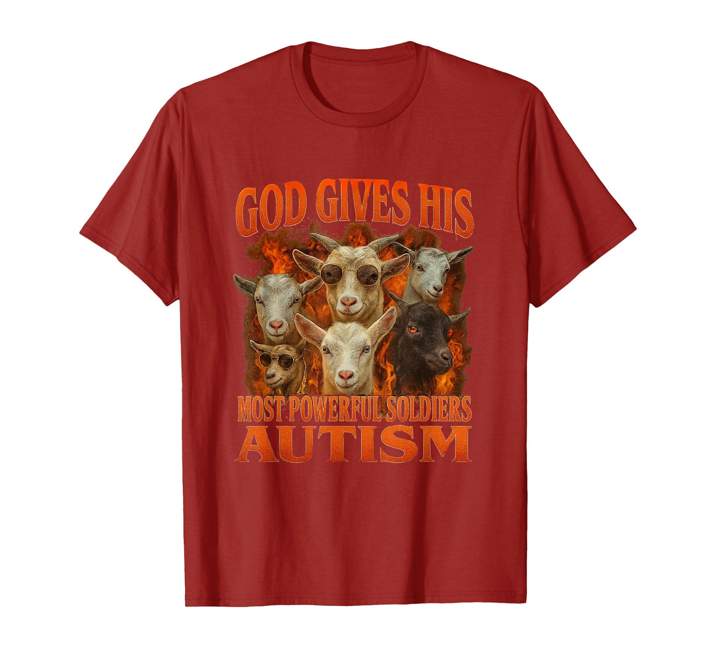 God Gives His Most Powerful Soldiers Autism Gen Z Meme Funny T-Shirt