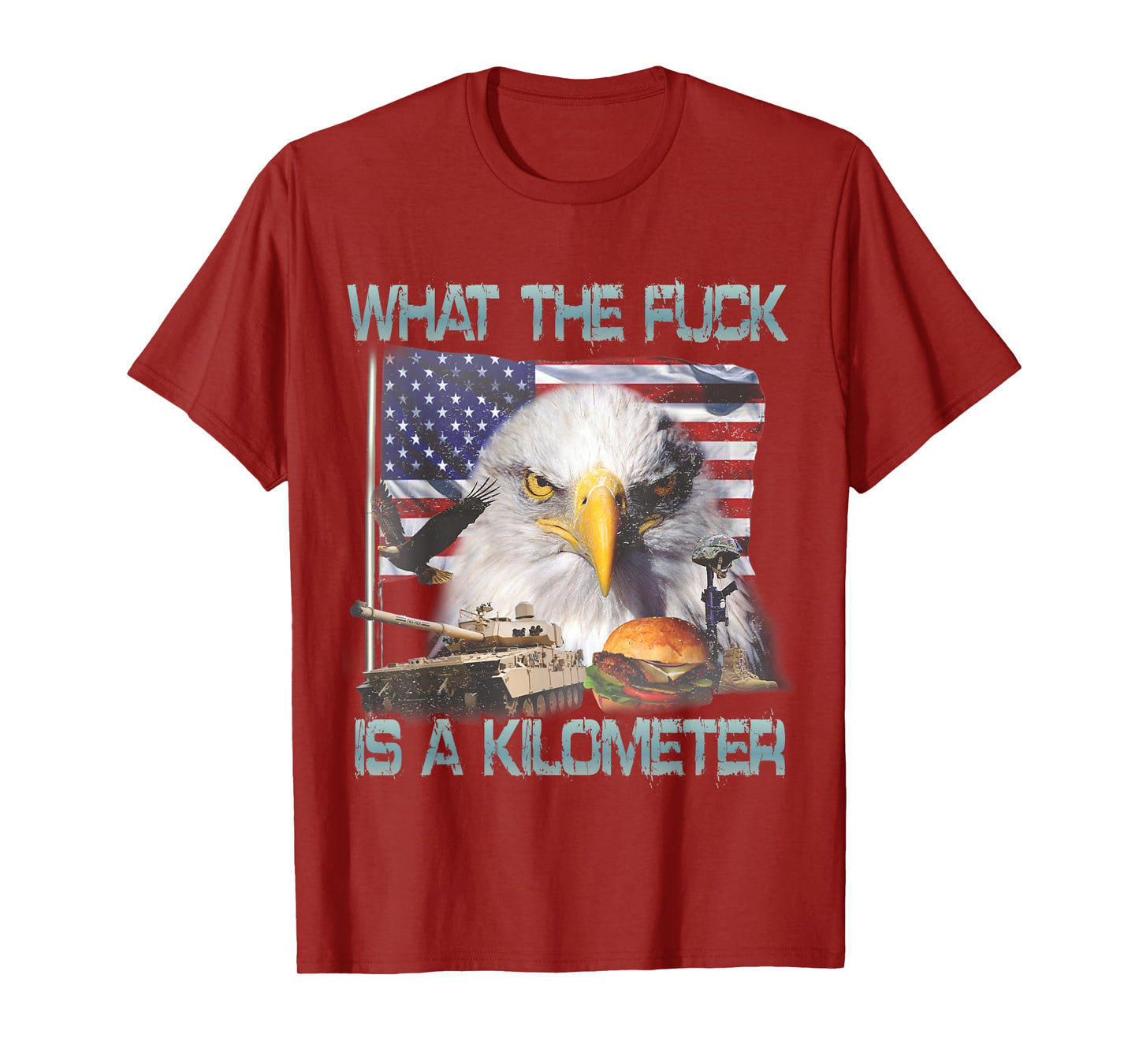 WTF What The Fck Is A Kilometer GeorgeWashington 4th of July T-Shirt