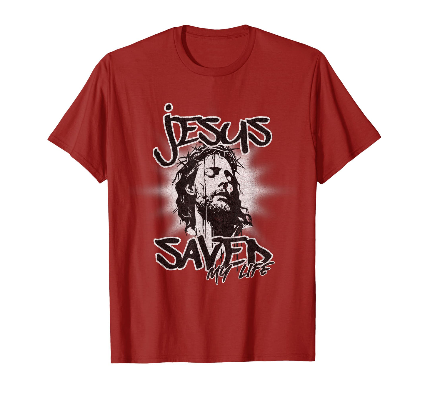 Jesus Saved My Life Religious Christian Faith Believers T-Shirt