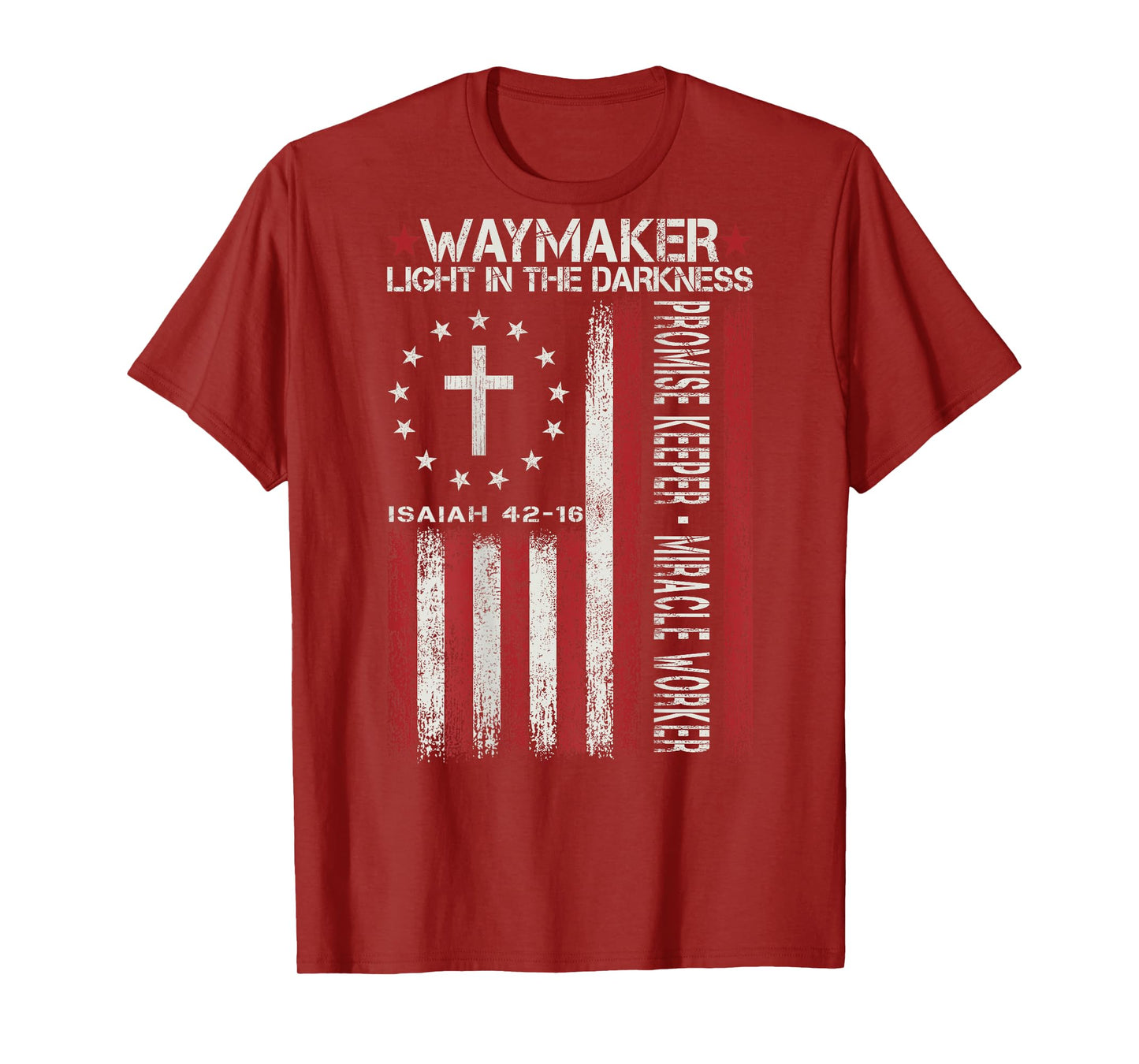 Waymaker God Jesus Christian Bible Faith Cross Religious T-Shirt