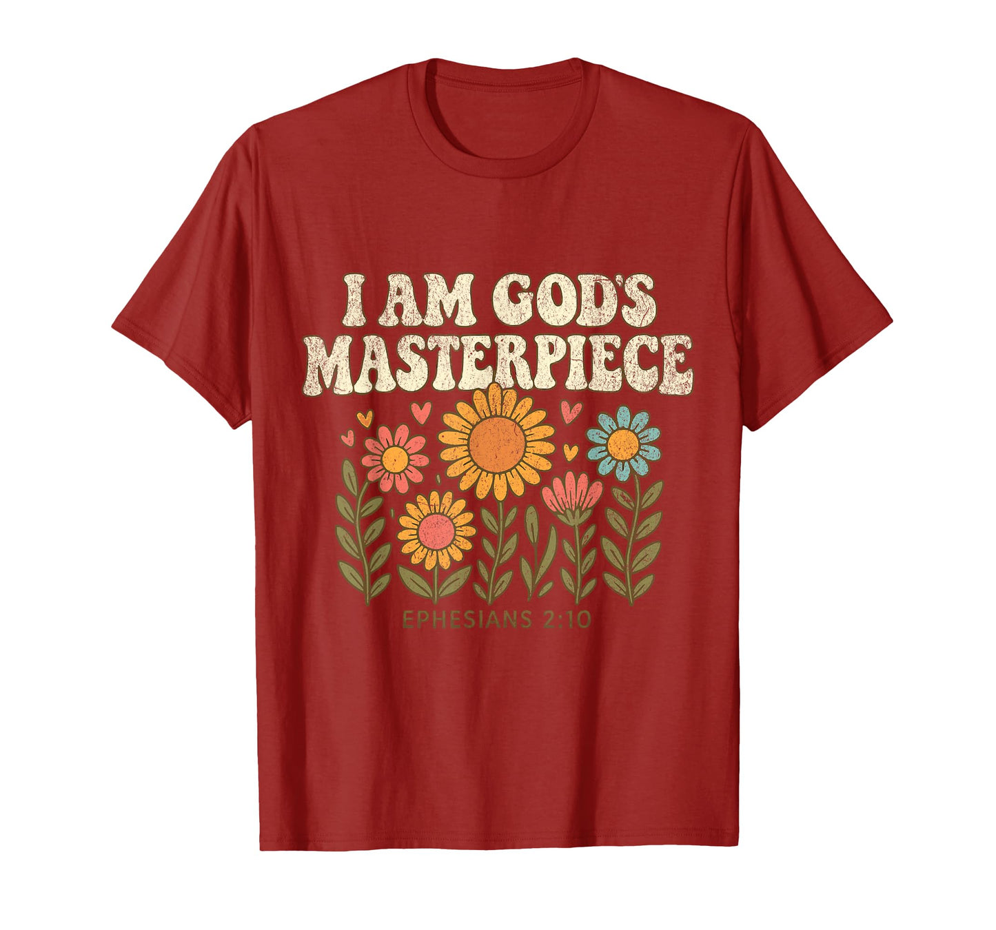 I AM GOD`S Masterpiece Christian Ephesians 2:20 T-Shirt