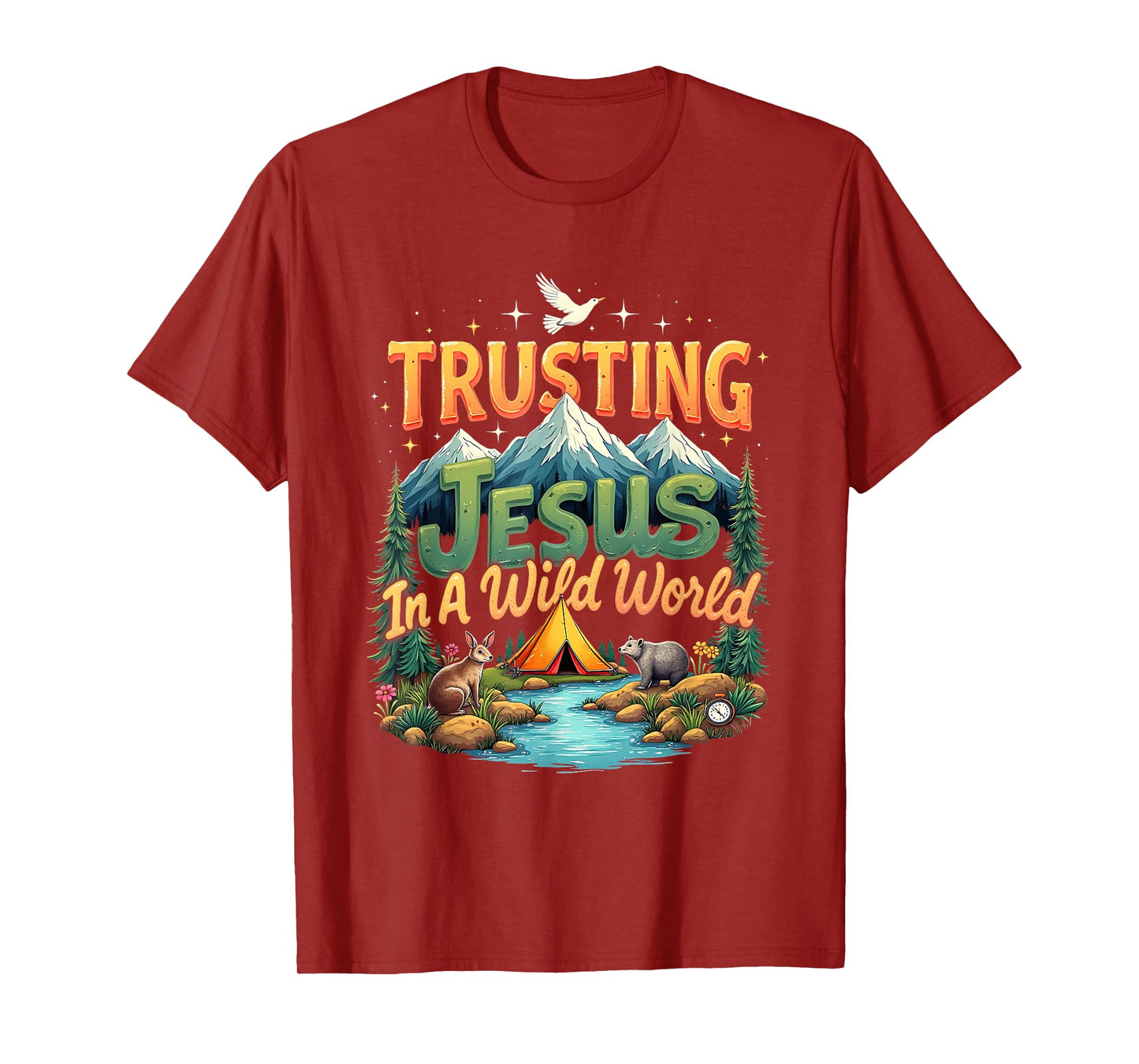 VBS 2025 Trusting Jesus Camp Christian Summer True North T-Shirt