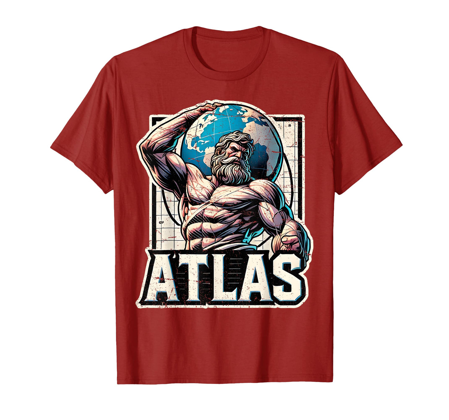 Atlas Greek God Mythology Titan Ancient Greece T-Shirt