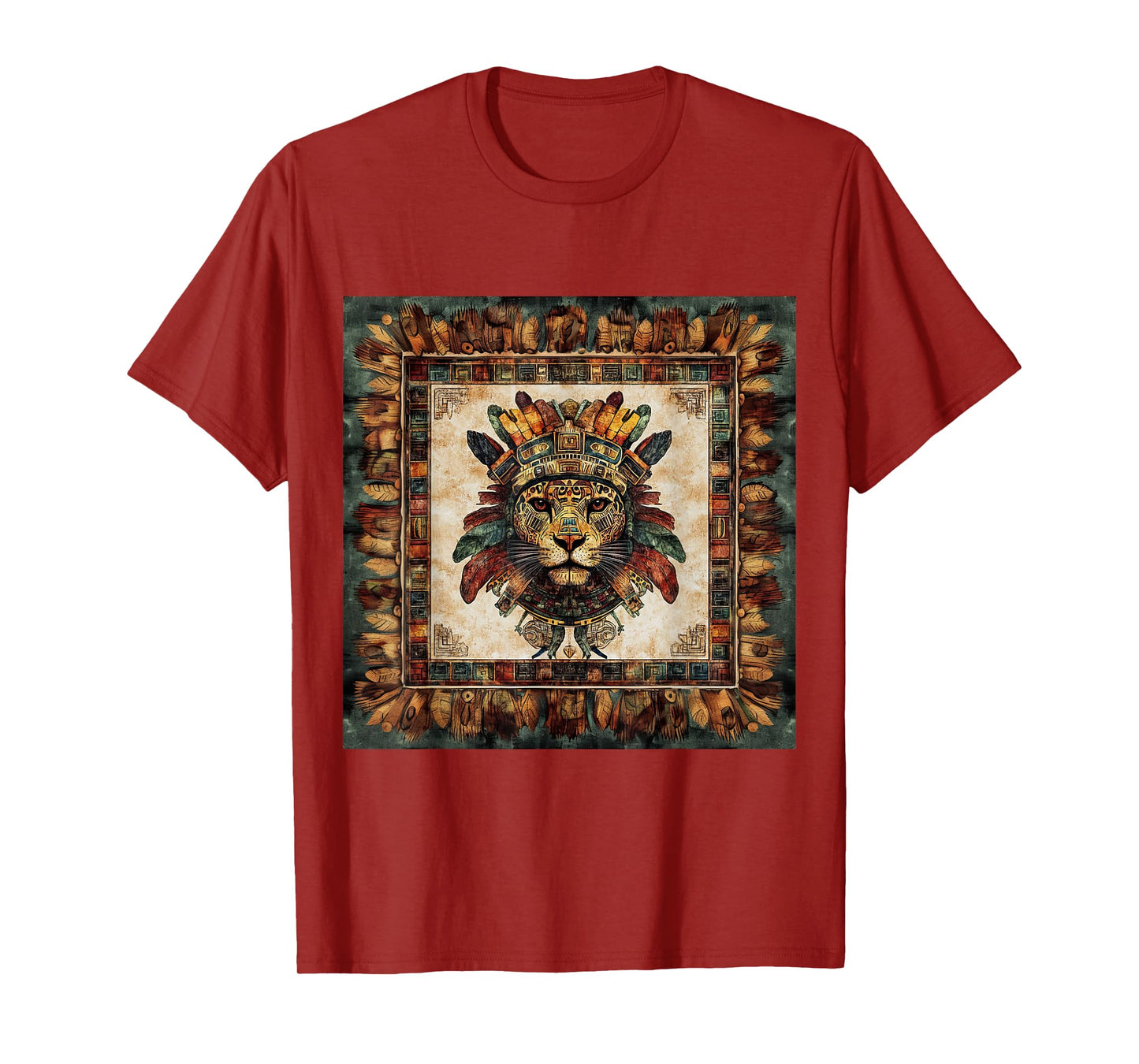 Jaguar Warrior Mayan Aztec Deity Tribal Culture T-Shirt