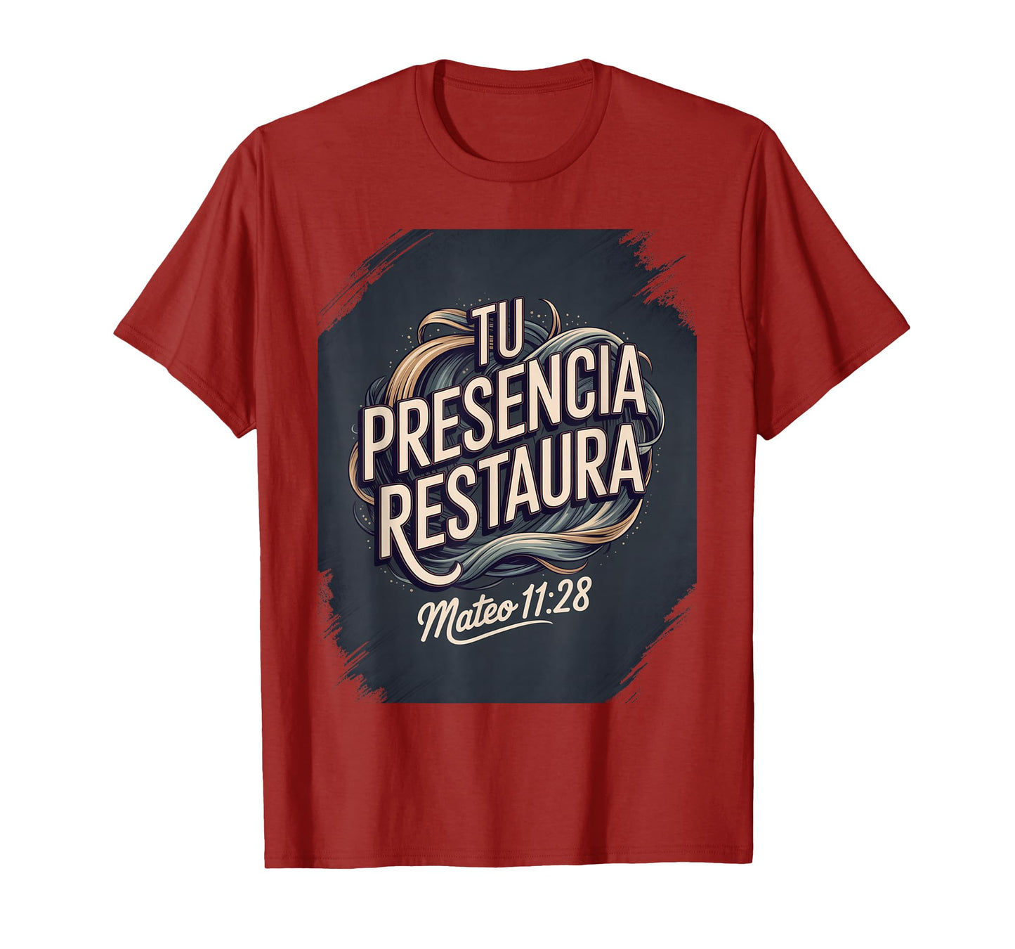 Tu Presencia Restaura – Mateo 11:28 Christian Faith Design T-Shirt