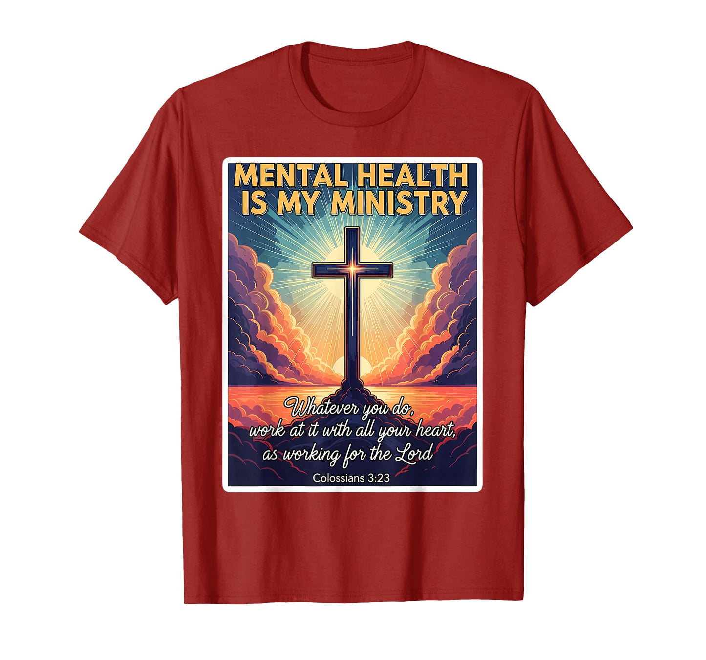 Christian Mental Health is My Ministry Professional Jesus T-Shirt