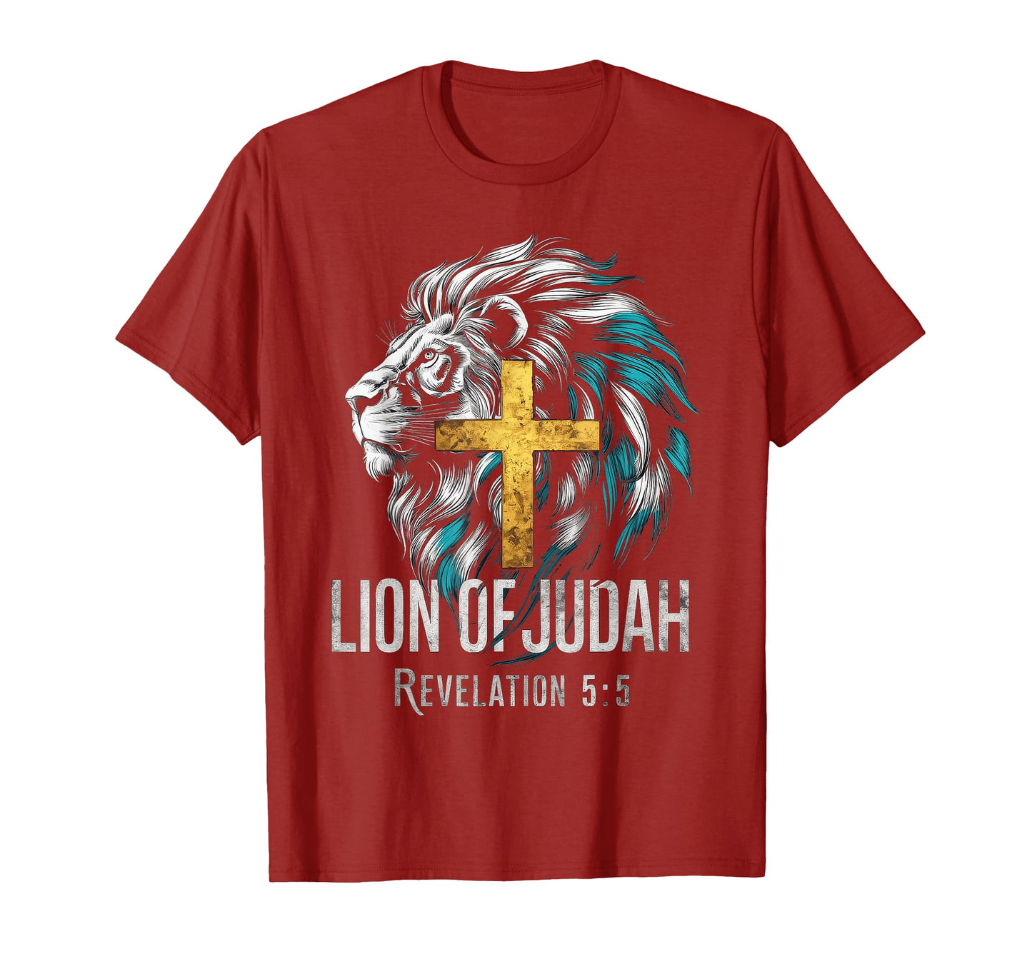 Lion of Judah Christian Cross T-Shirt