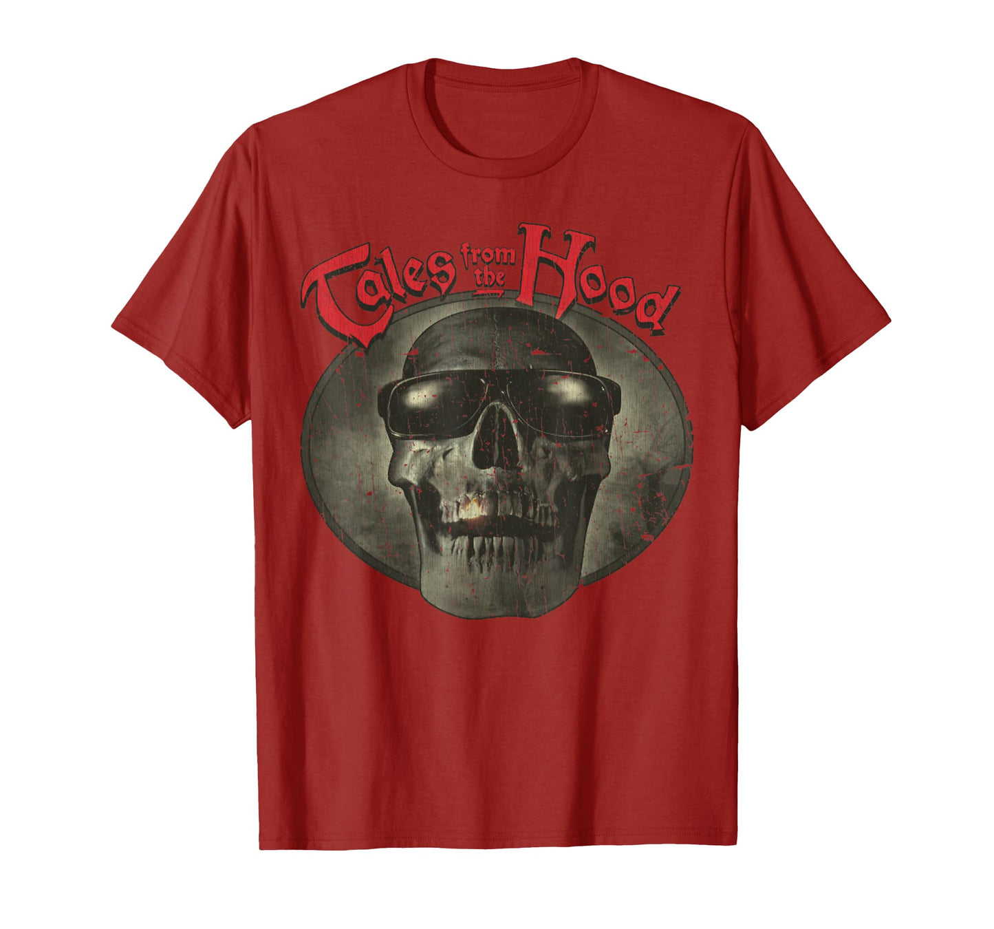 Vintage Tales Dark Skull From The Retro Hood Design T-Shirt