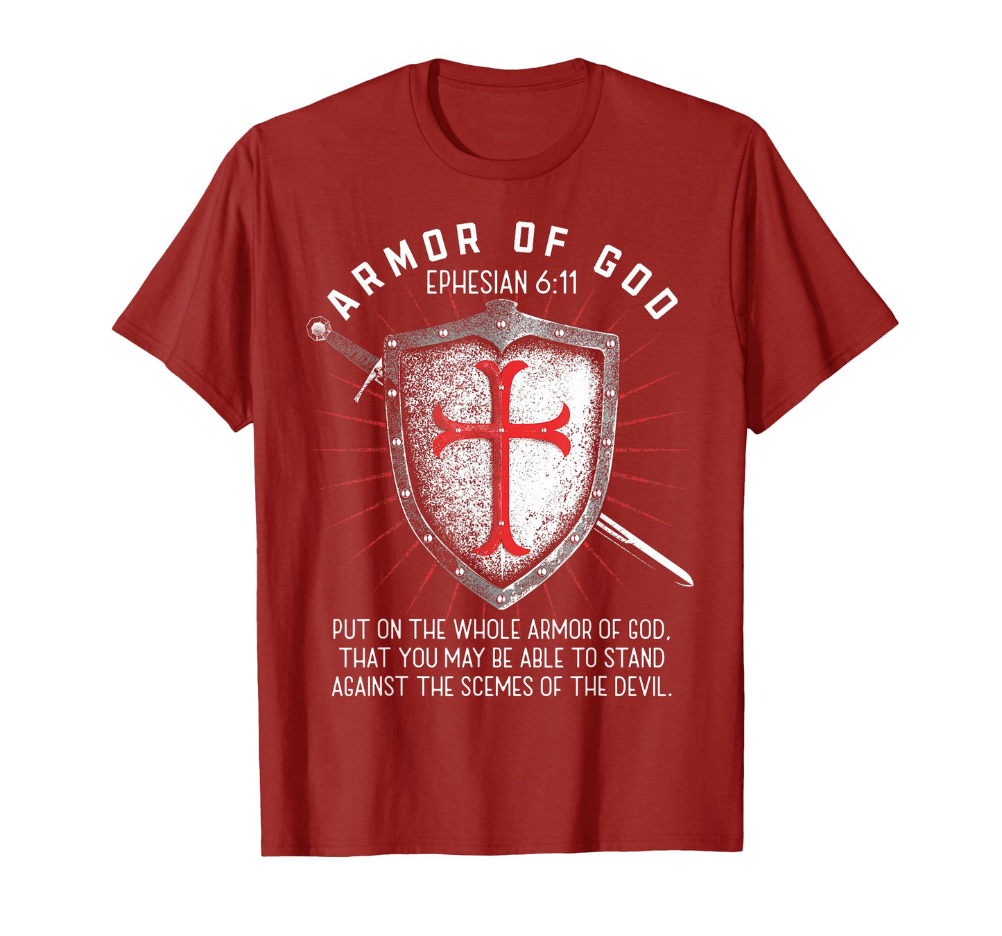 Armor Of God Ephesians 6:17 Bible Verse T Christian T-Shirt