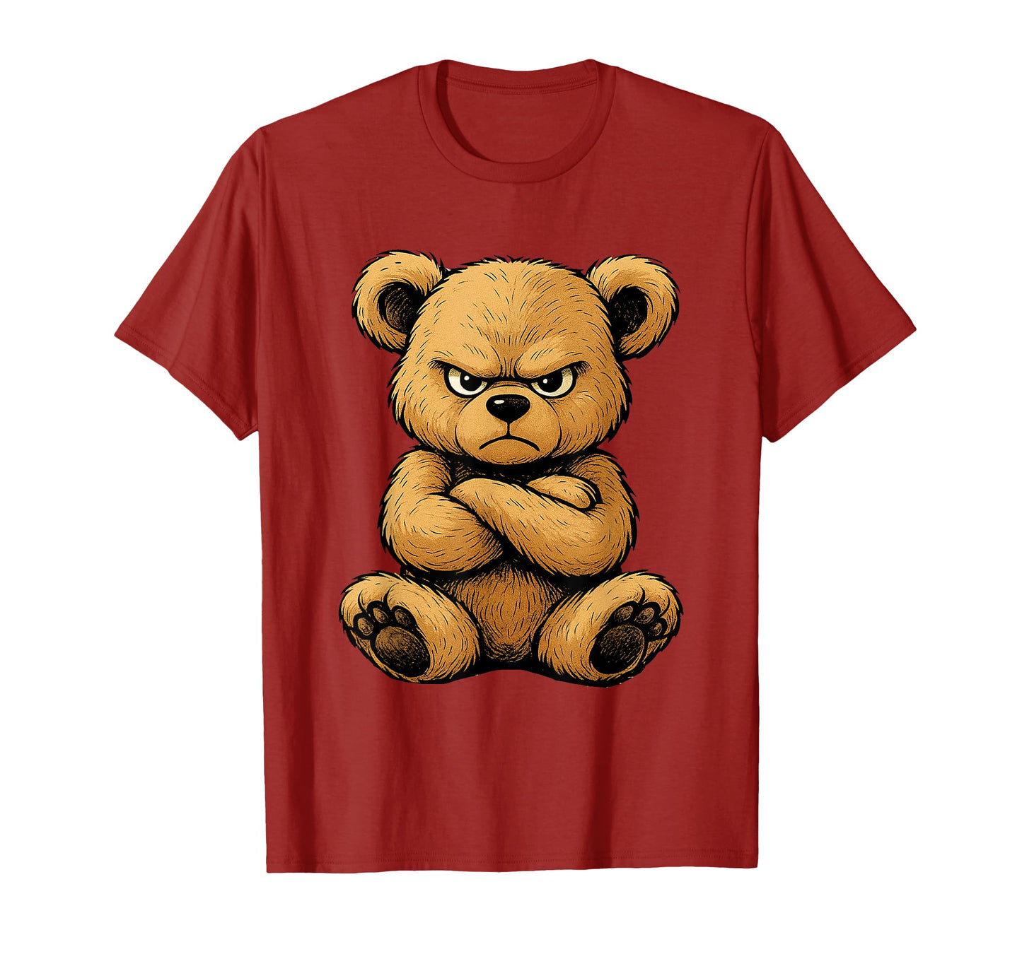 Teddy Bear Angry Teddy Bear Lover Graphic Design Humor T-Shirt