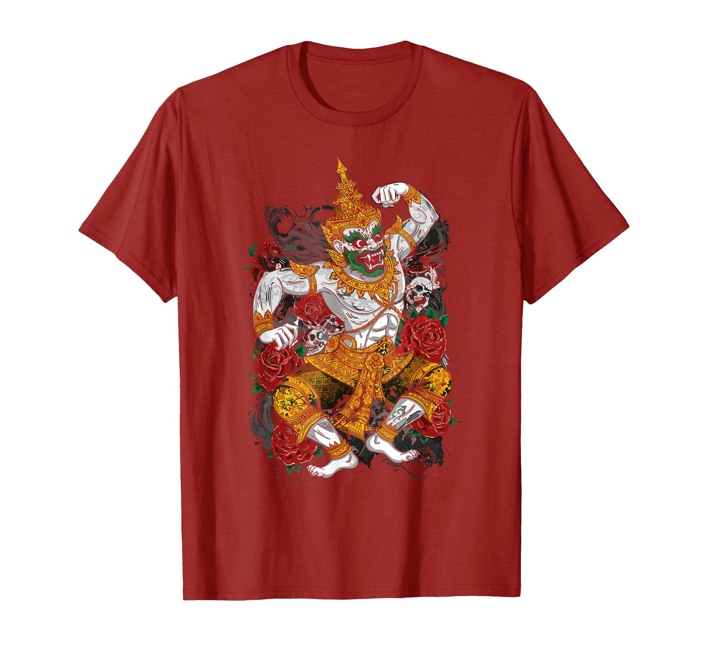 Khmer Hanuman Warrior Art Cambodia Myth Design T-Shirt