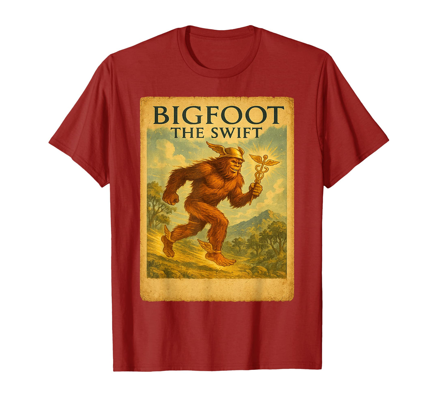Bigfoot Hermes Shirt | Greek Travel God Cryptid T-Shirt