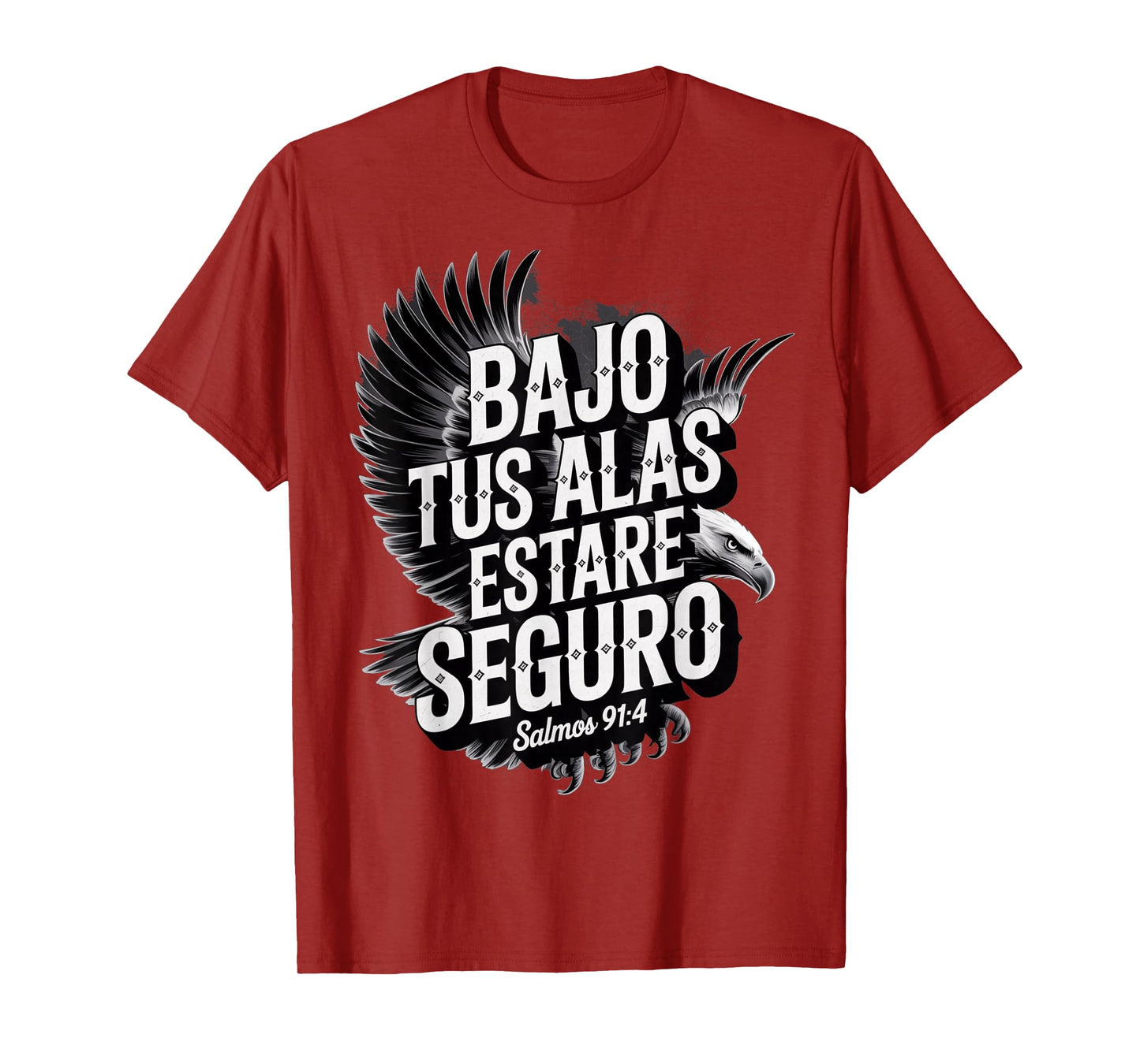 Bajo Tus Alas Estaré Seguro – Salmos 91:4 Spanish Christian T-Shirt