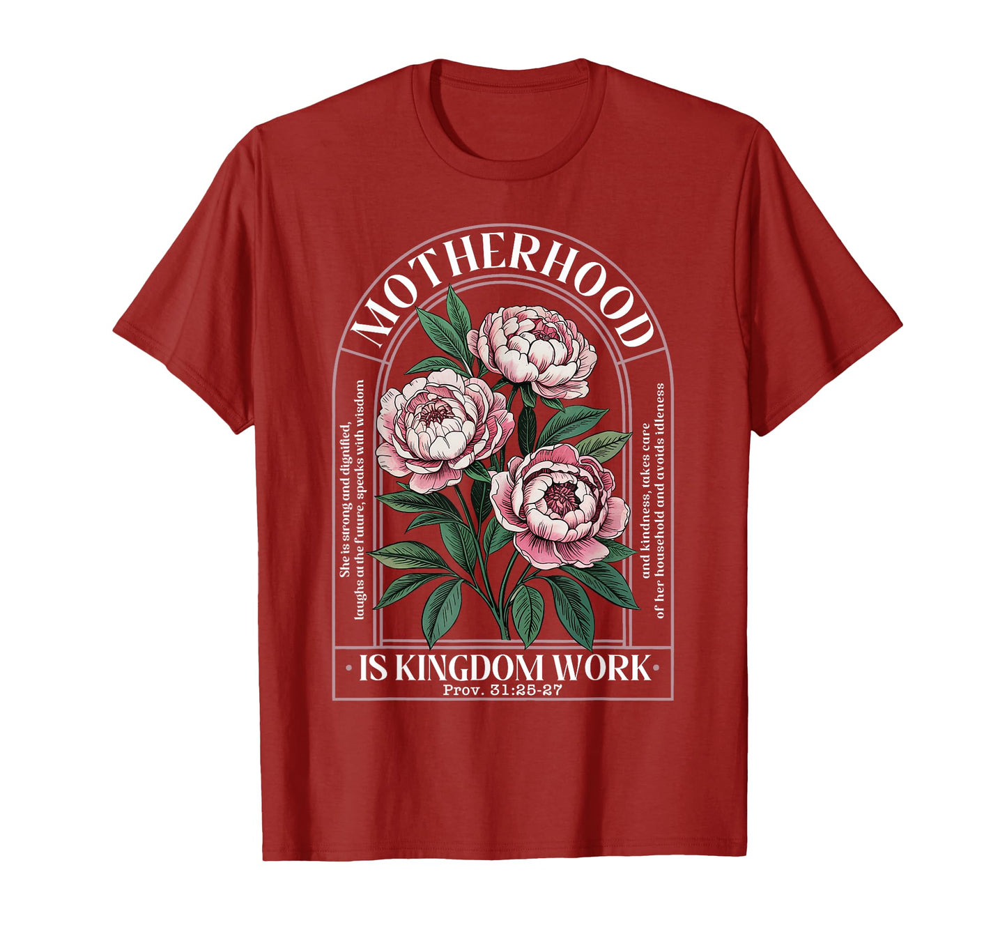 Motherhood Is Kingdom Work Mothers Day Mom Jesus Christian T-Shirt