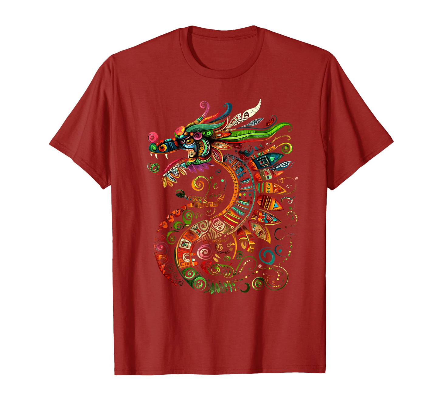 Aztec God Feathered Serpent Quetzalcoatl Mexican Mythology T-Shirt