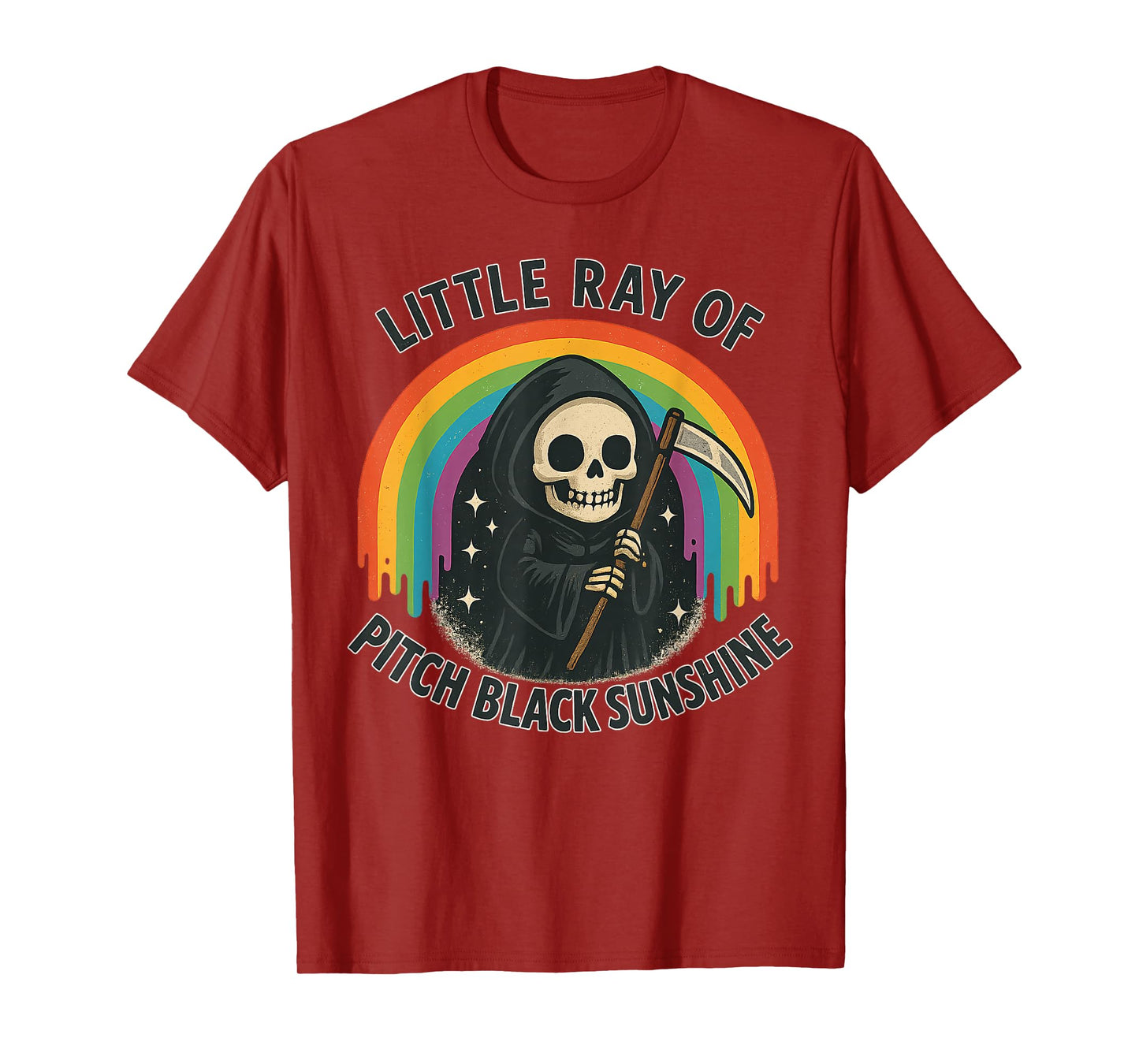 Little Ray of Pitch Black Sunshine Funny Cute Kawii Goth Emo T-Shirt