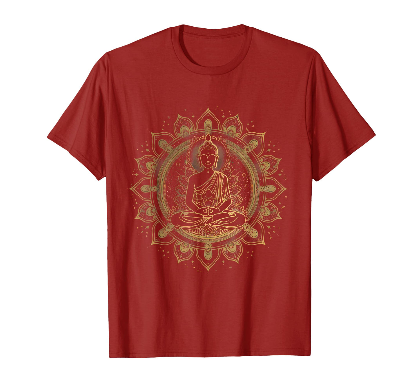 Zen Buddha Meditation Buddhist Hindu Mandala Spiritual T-Shirt