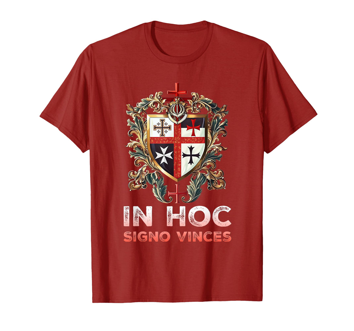 Catholic Knight Templar Crusader Cross Latin T-Shirt