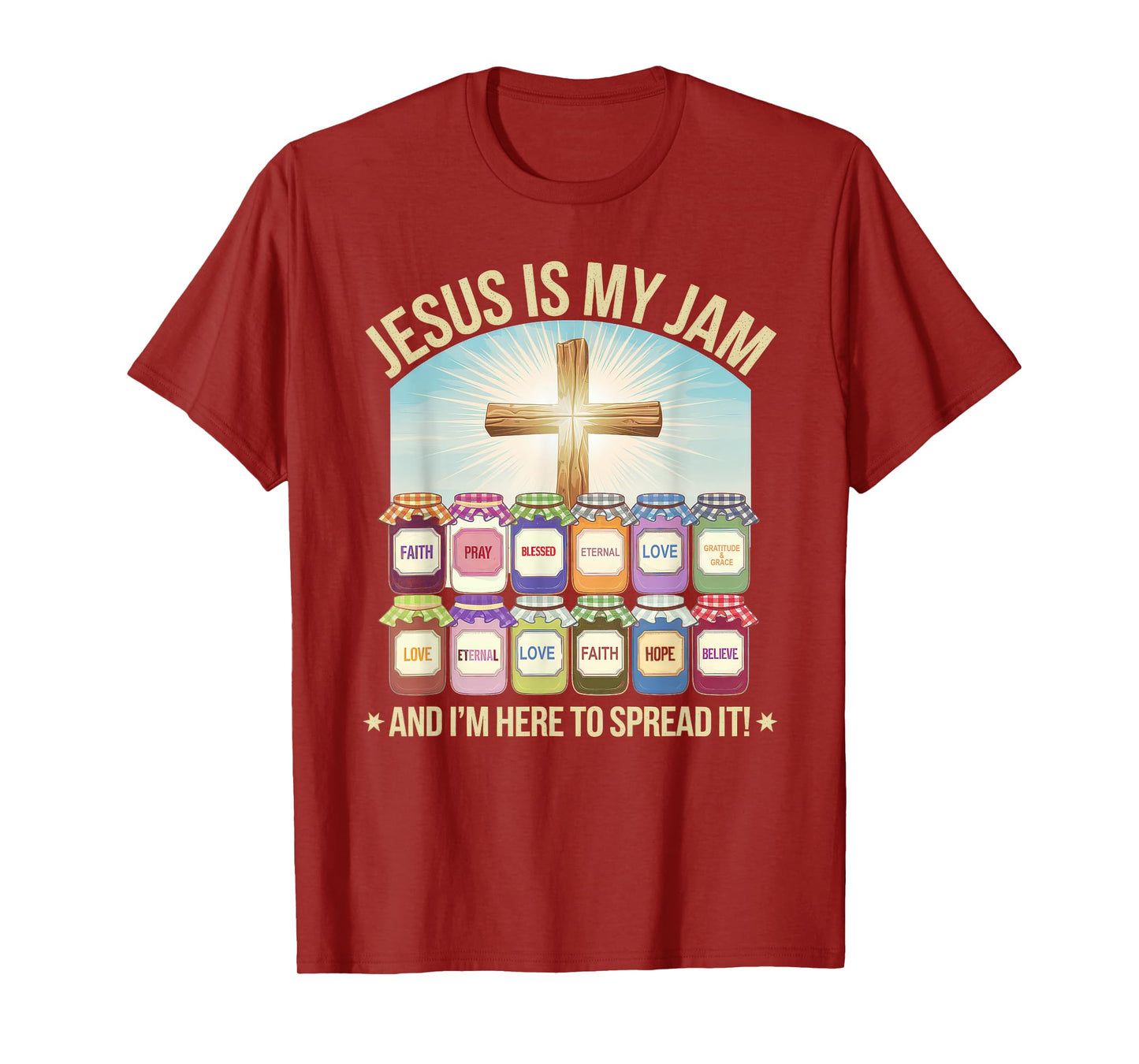 Jesus is My Jam Tshirt Men Women Christian Bible Verse T-Shirt