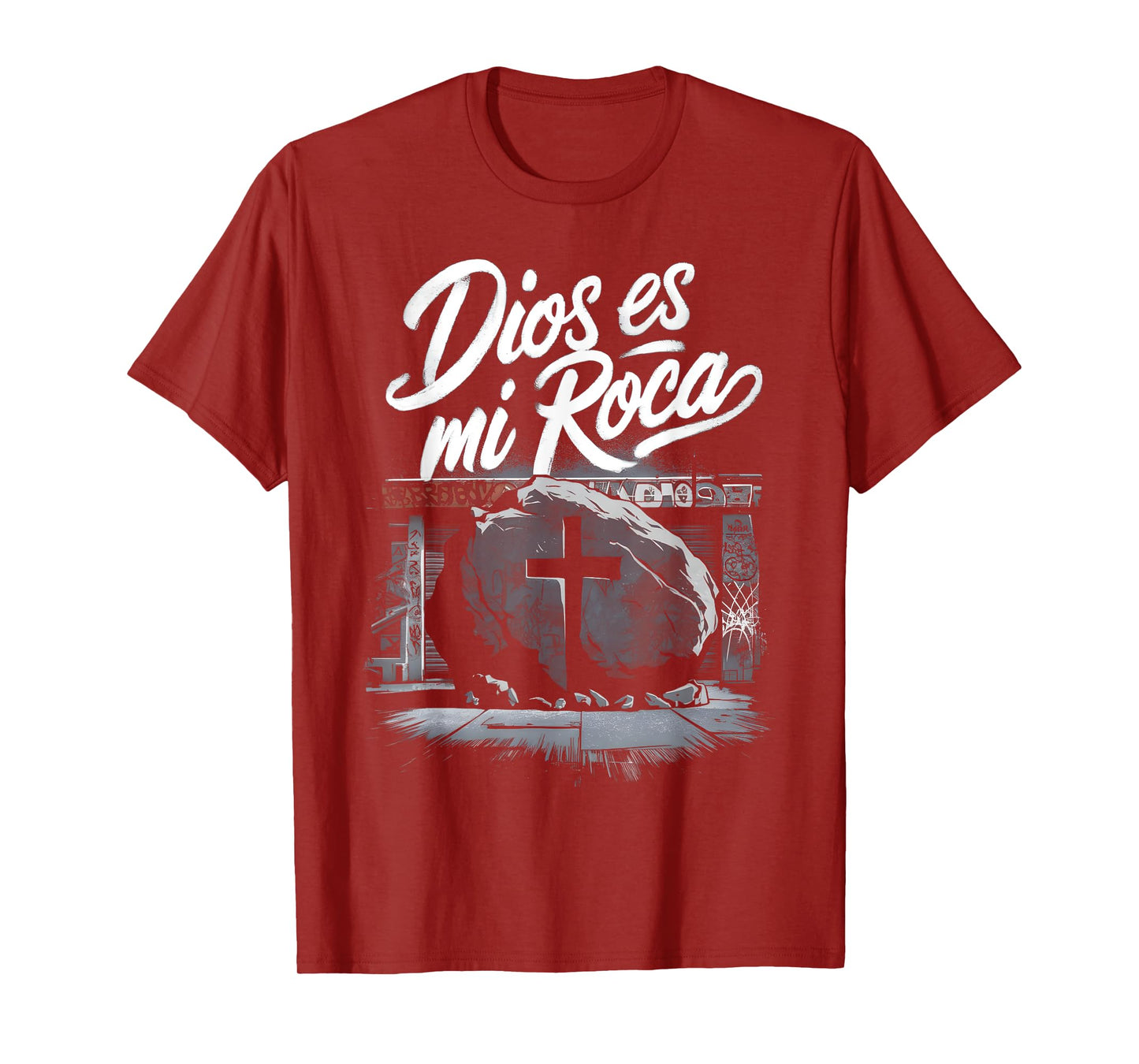 Dios Es Mi Roca Chicano Mexican Culture Faith God T-Shirt