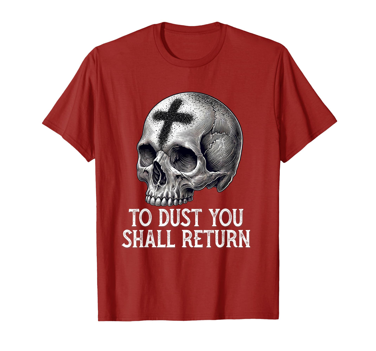 Memento Mori Catholic Crucifix Traditional Latin Mass Skull T-Shirt