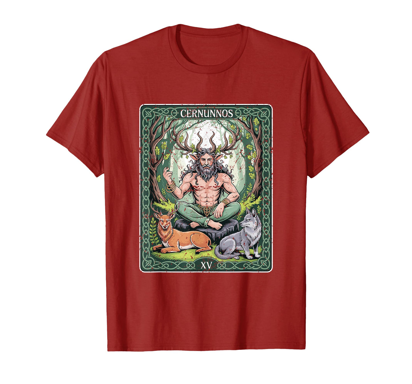 Cernunnos Celtic Forest God Tarot Pagan Horned Deity T-Shirt