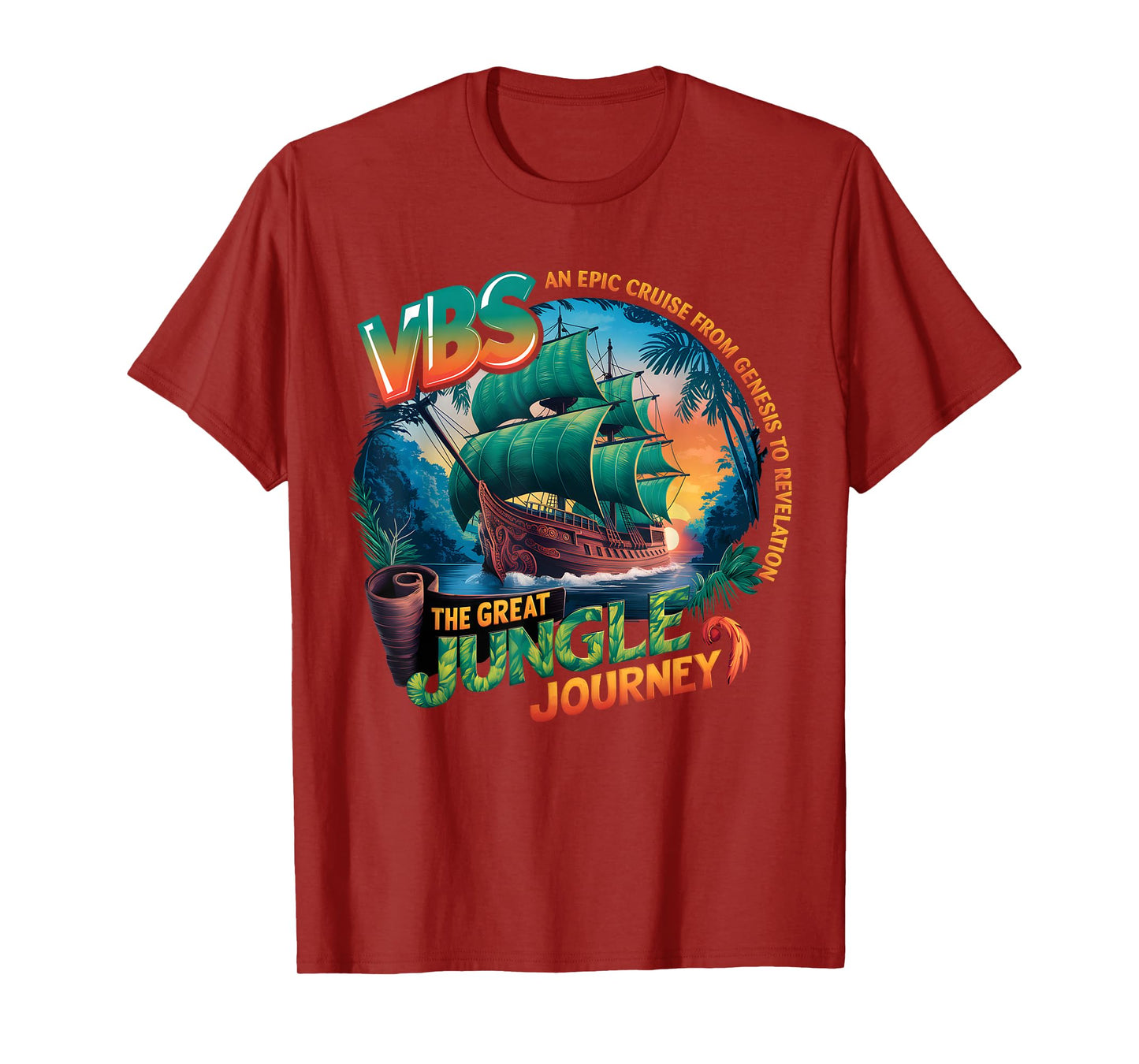 Vacation Camp VBS 2025 Youth Jungle Journey VBS Campers T-Shirt