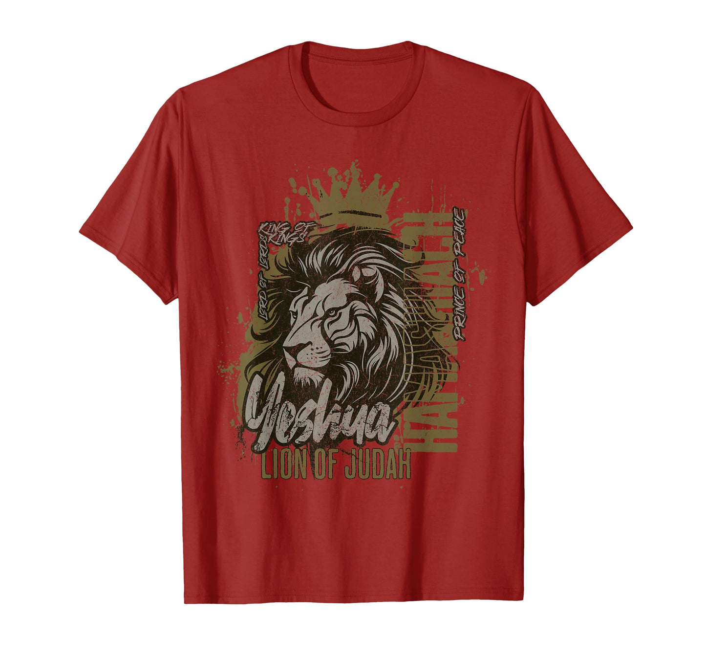 Yeshua Hamashiach Lion of Judah Messianic Hebrew Jesus T-Shirt