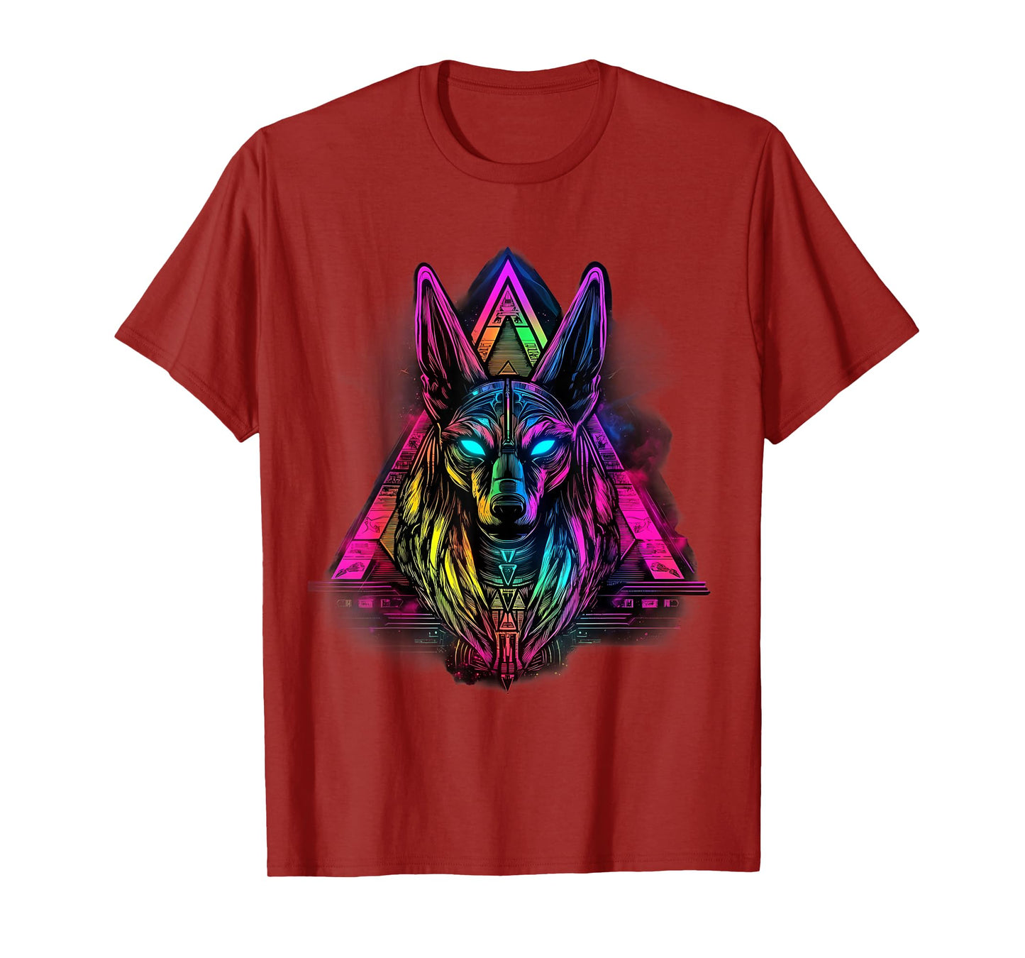 Ancient Egypt Tutankhamun Anubis Pyramid Egypt Mythology T-Shirt