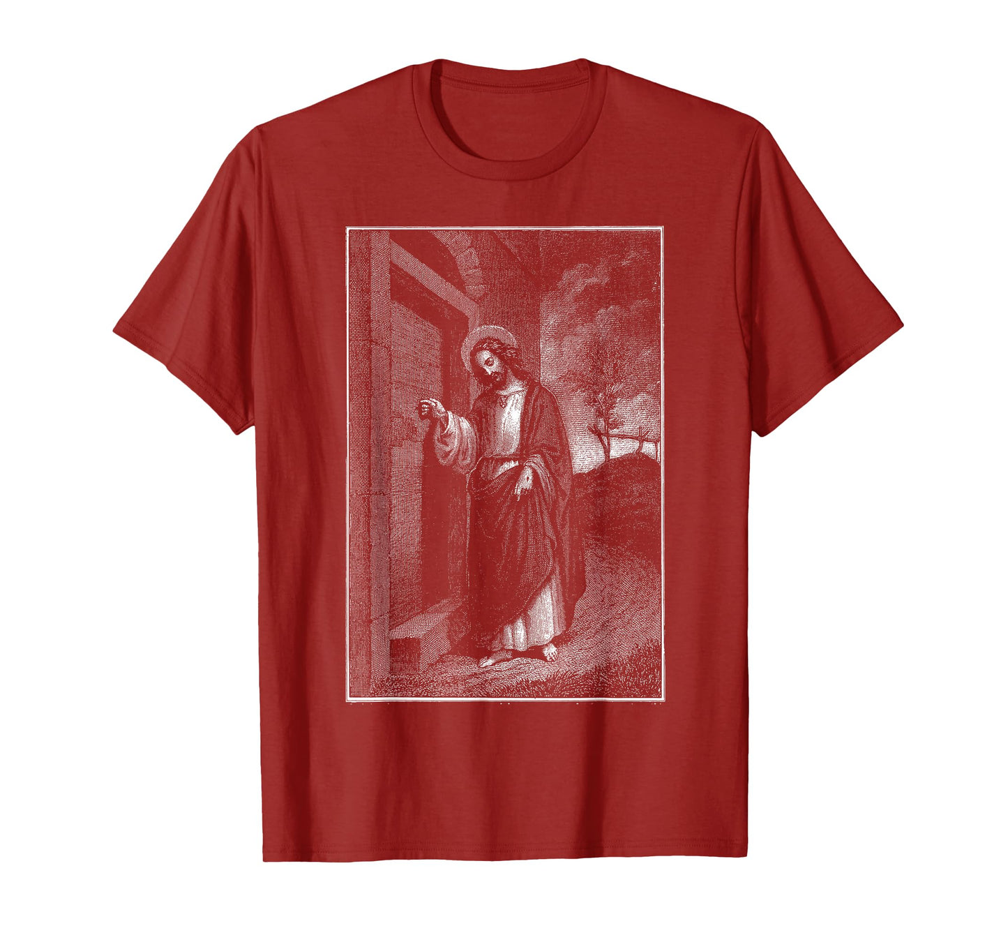 Jesus Christ Knocks On The Door Christian Bible Verses T-Shirt