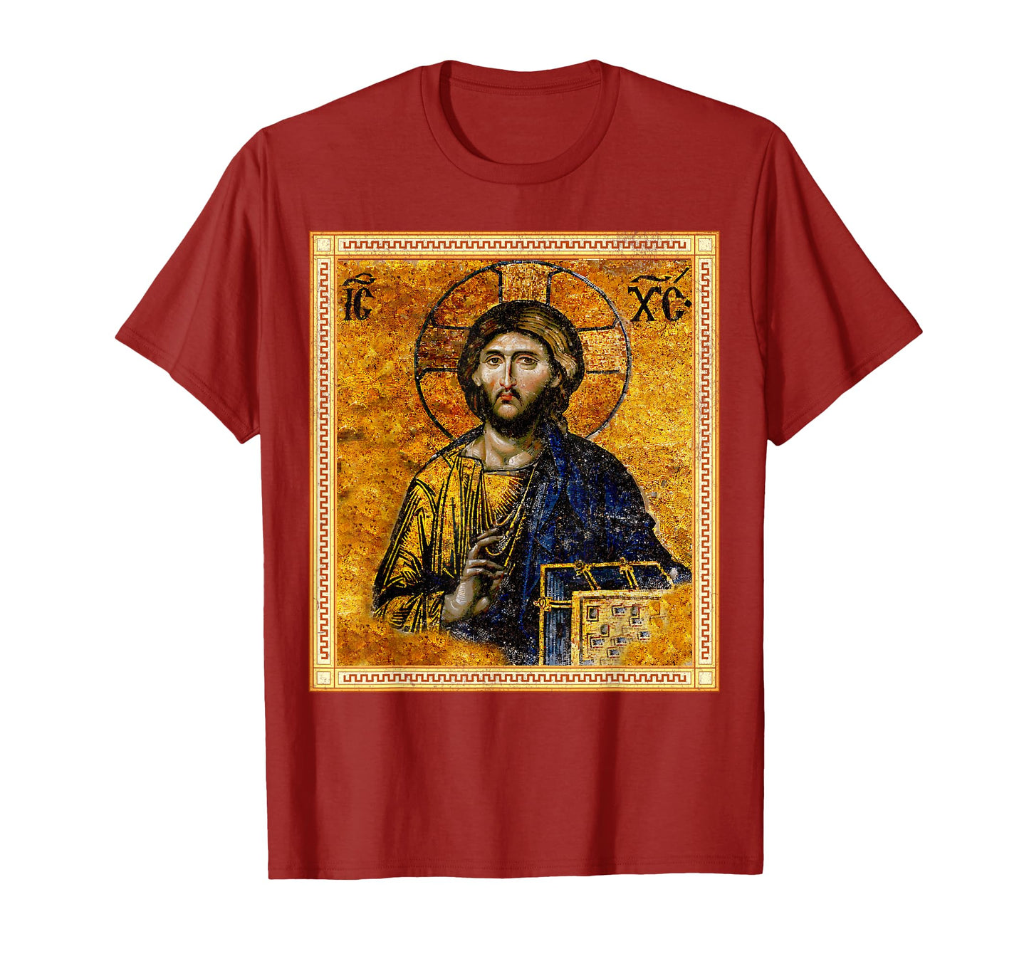 Jesus Christ Pantocrator Eastern Orthodox Byzantine Art T-Shirt