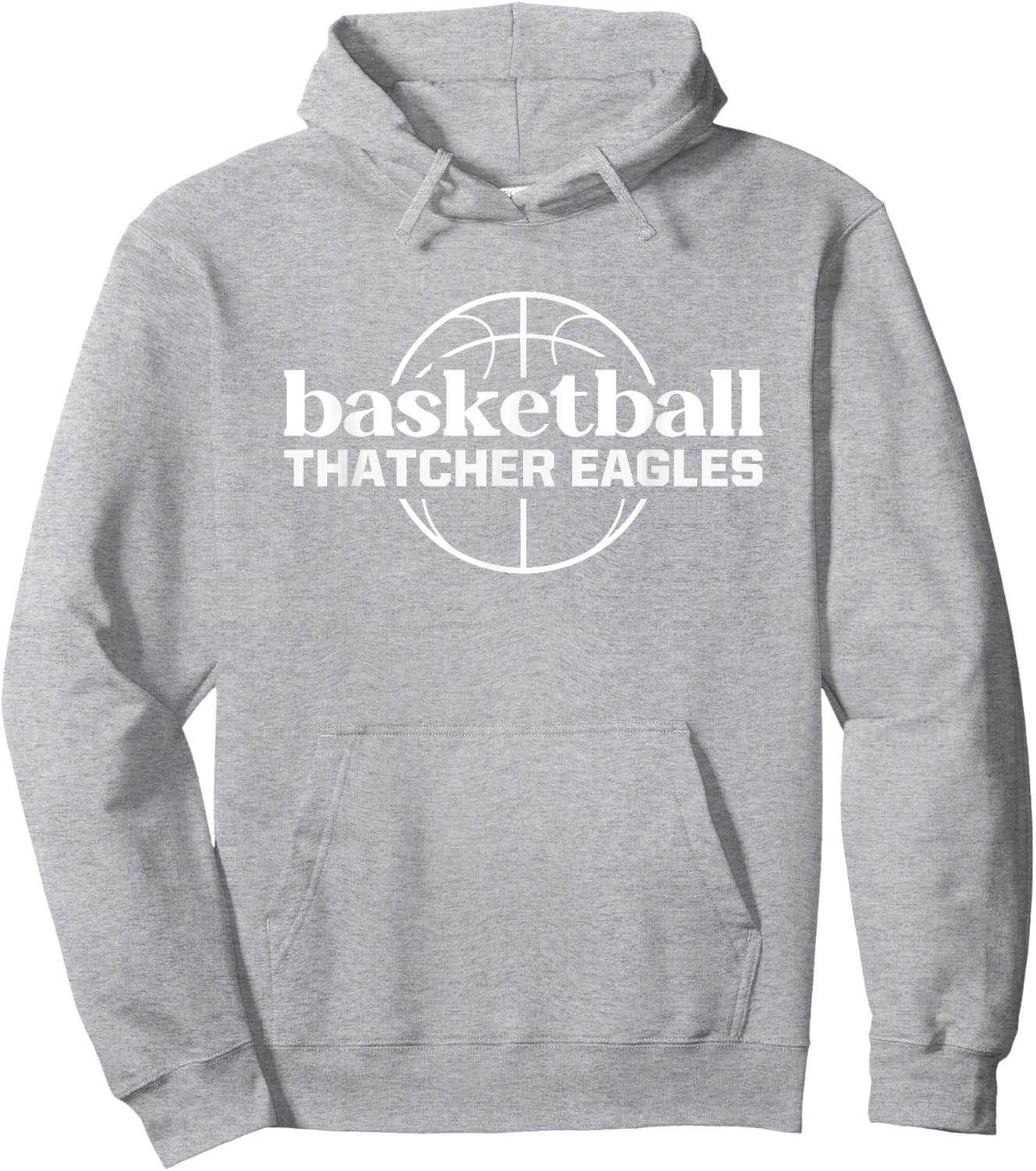 Thatcher Eagles Basketball Hoodie - Hoodie | Ash