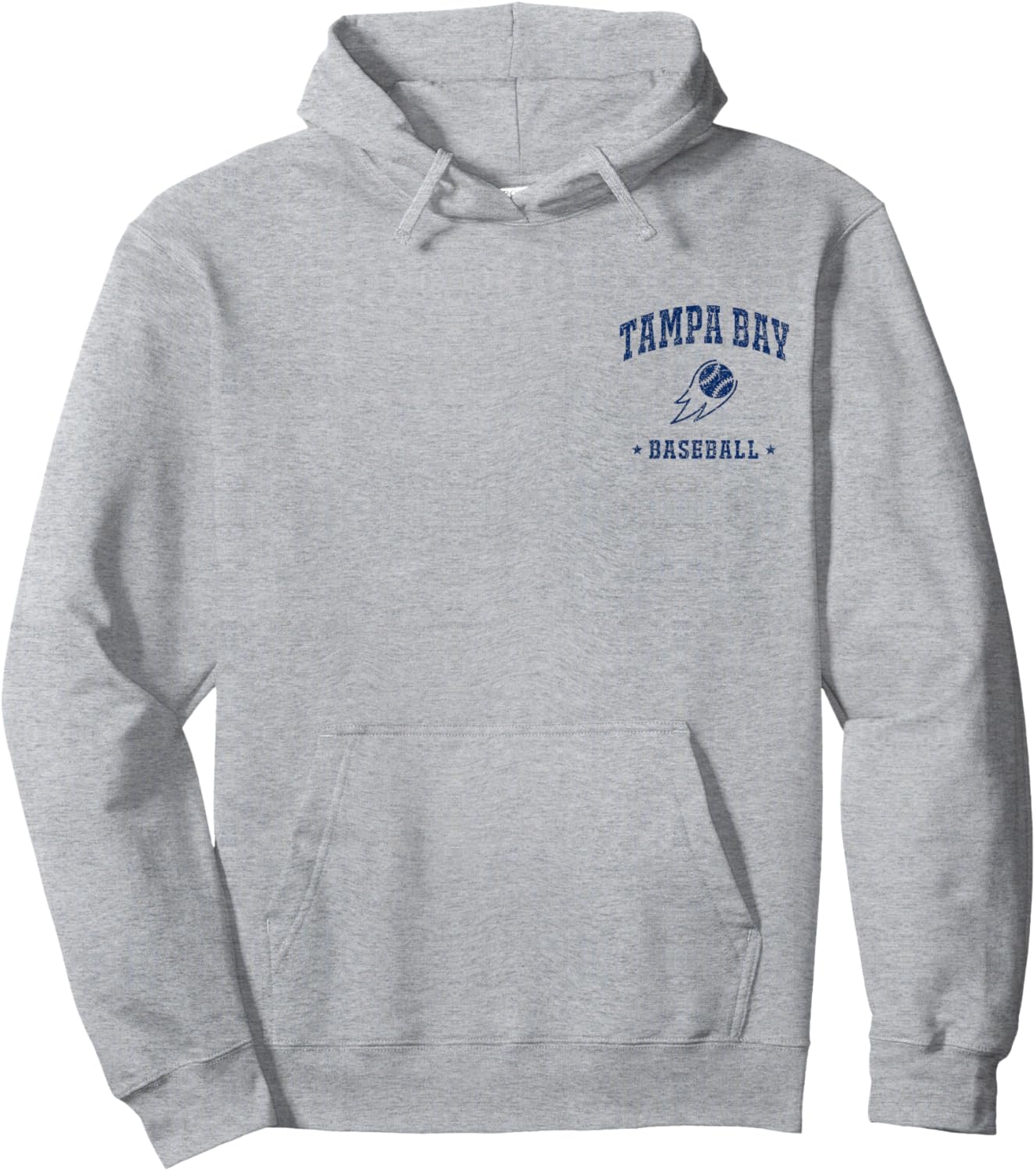Tampa Bay Baseball Vintage Gameday Retro Baseball Lover Hoodie - Hoodie | Ash