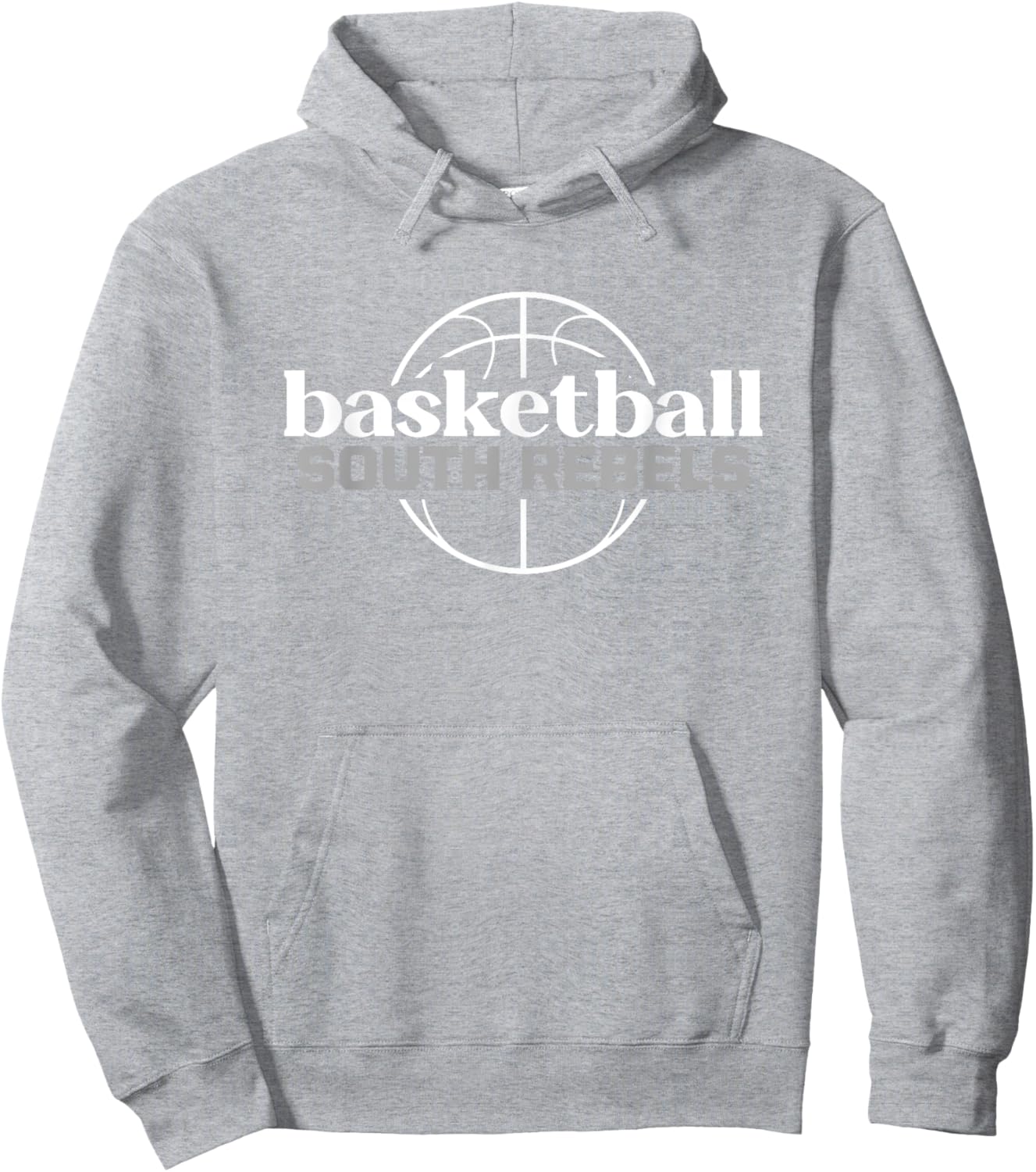 South Rebels Basketball Hoodie - Hoodie | Ash
