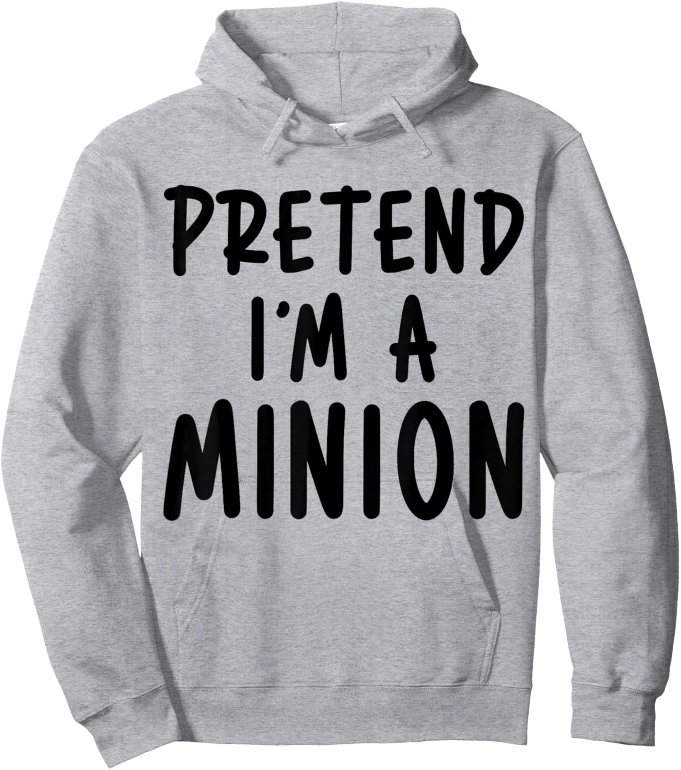 Pretend I'm A Minion Costume Party Funny Halloween Minion Hoodie - Hoodie | Ash