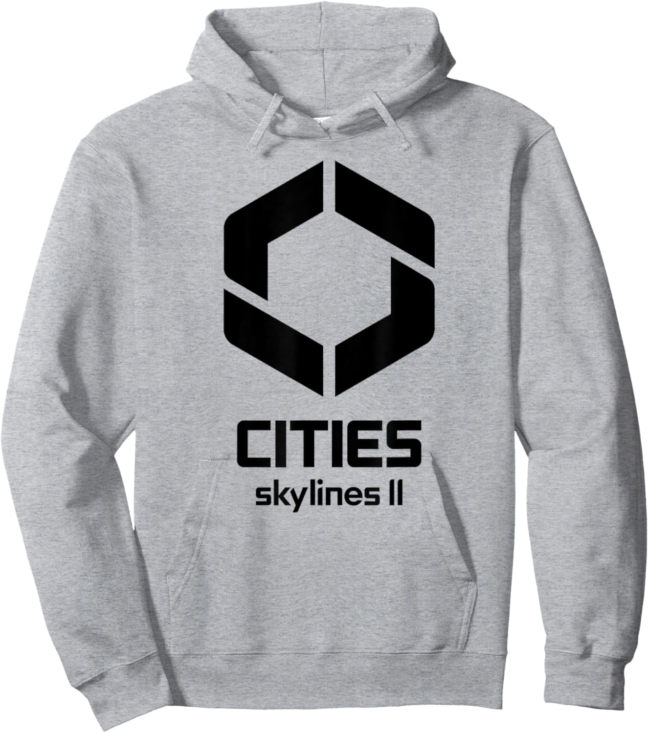 Cities Skylines II game logo black Hoodie - Hoodie | Ash