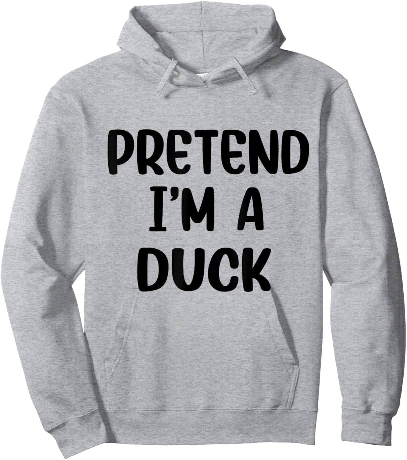 Pretend Im A Duck Costume Women Men Kids Halloween Costume Hoodie - Hoodie | Ash
