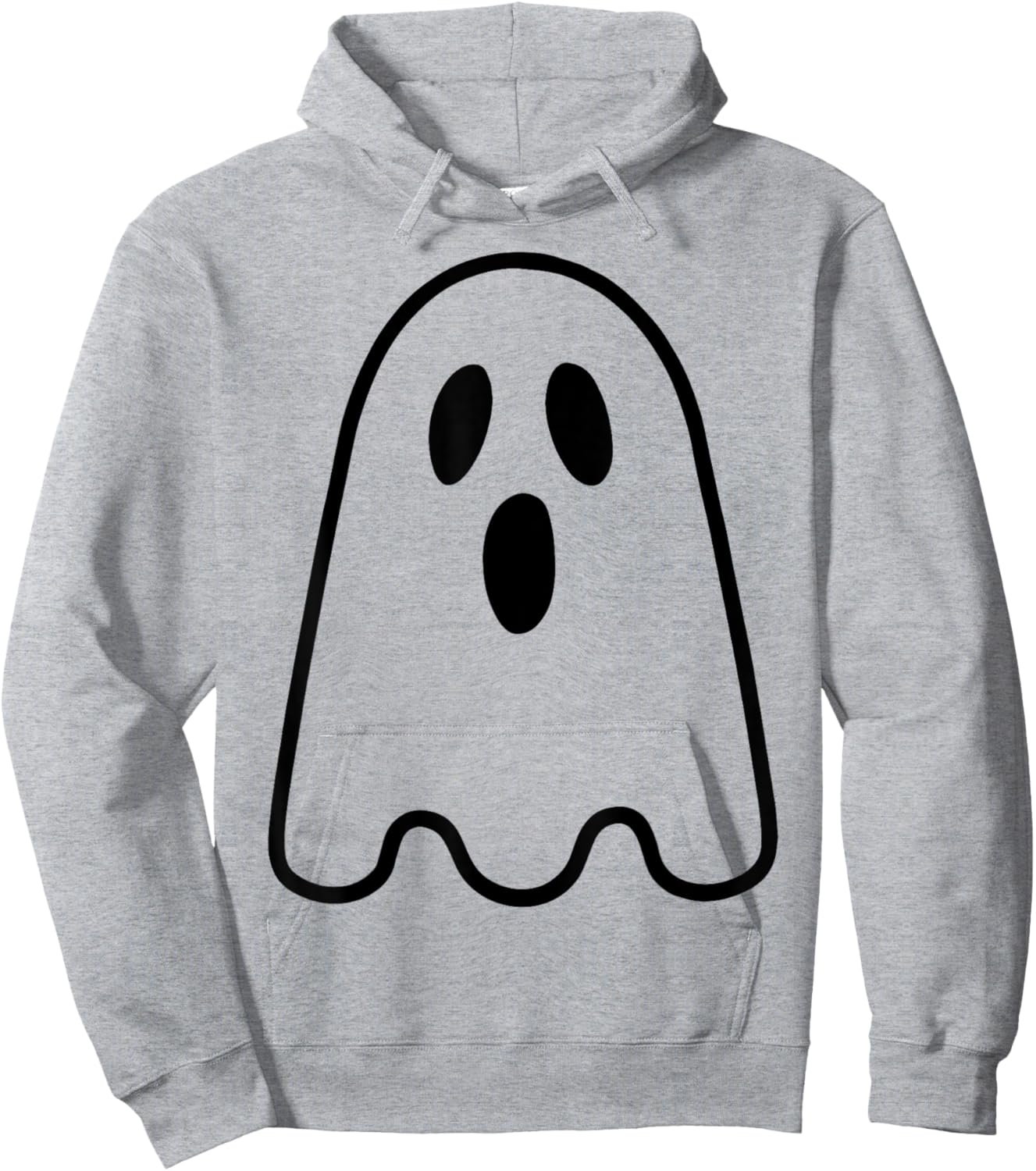 Ghost Shirt Adult Kids Men Women Silly Ghost Face Costume Hoodie - Hoodie | Ash
