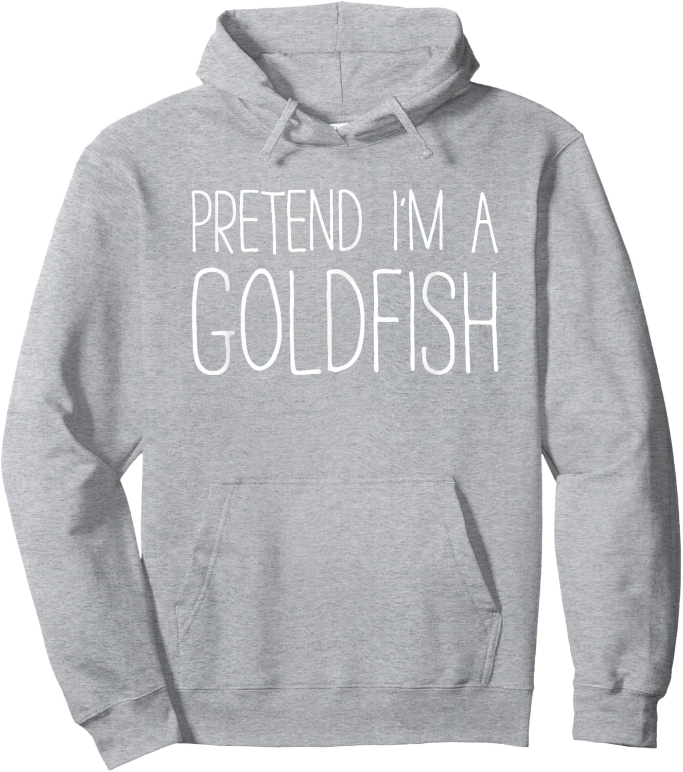 Pretend I'm A Goldfish Shirt Adult Kids Men Women Costume Hoodie - Hoodie | Ash