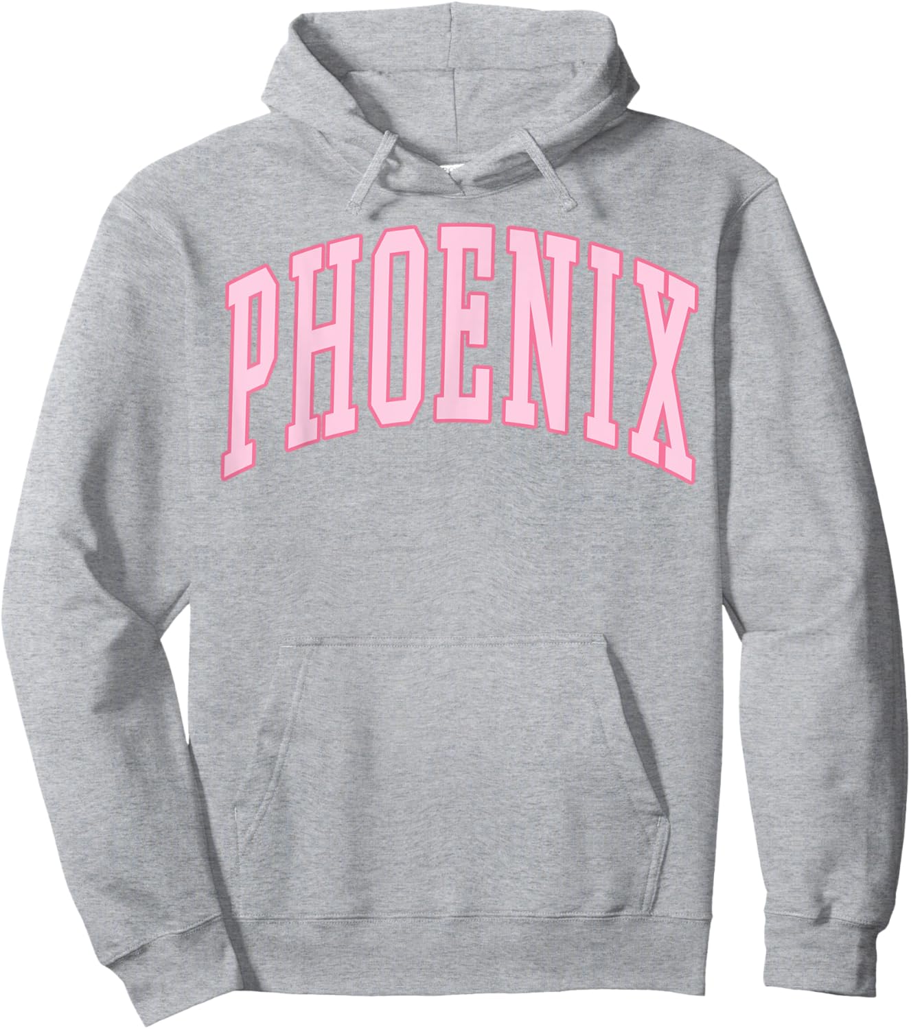 Phoenix Vintage Preppy Varsity Pink Sports Hoodie - Hoodie | Ash