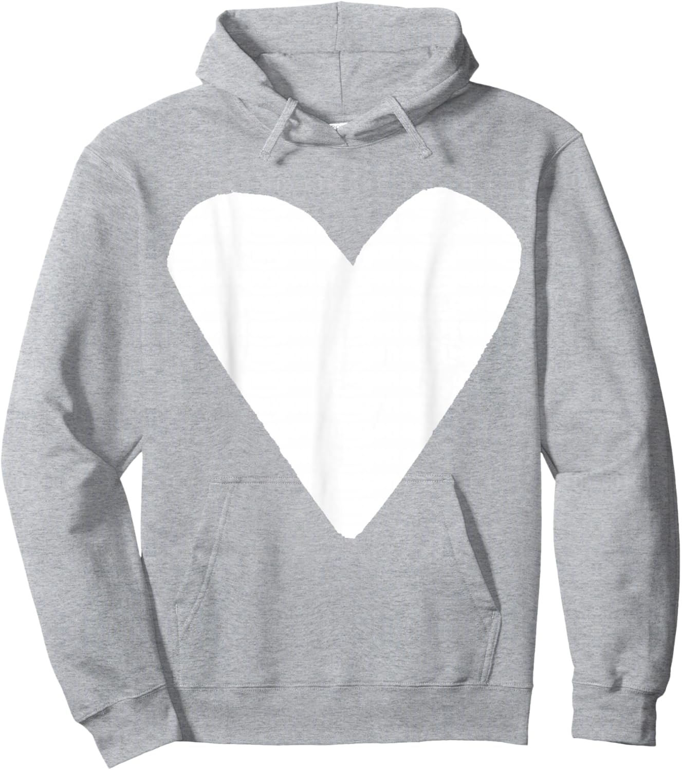 White Heart Pink Hoodie - Hoodie | Ash