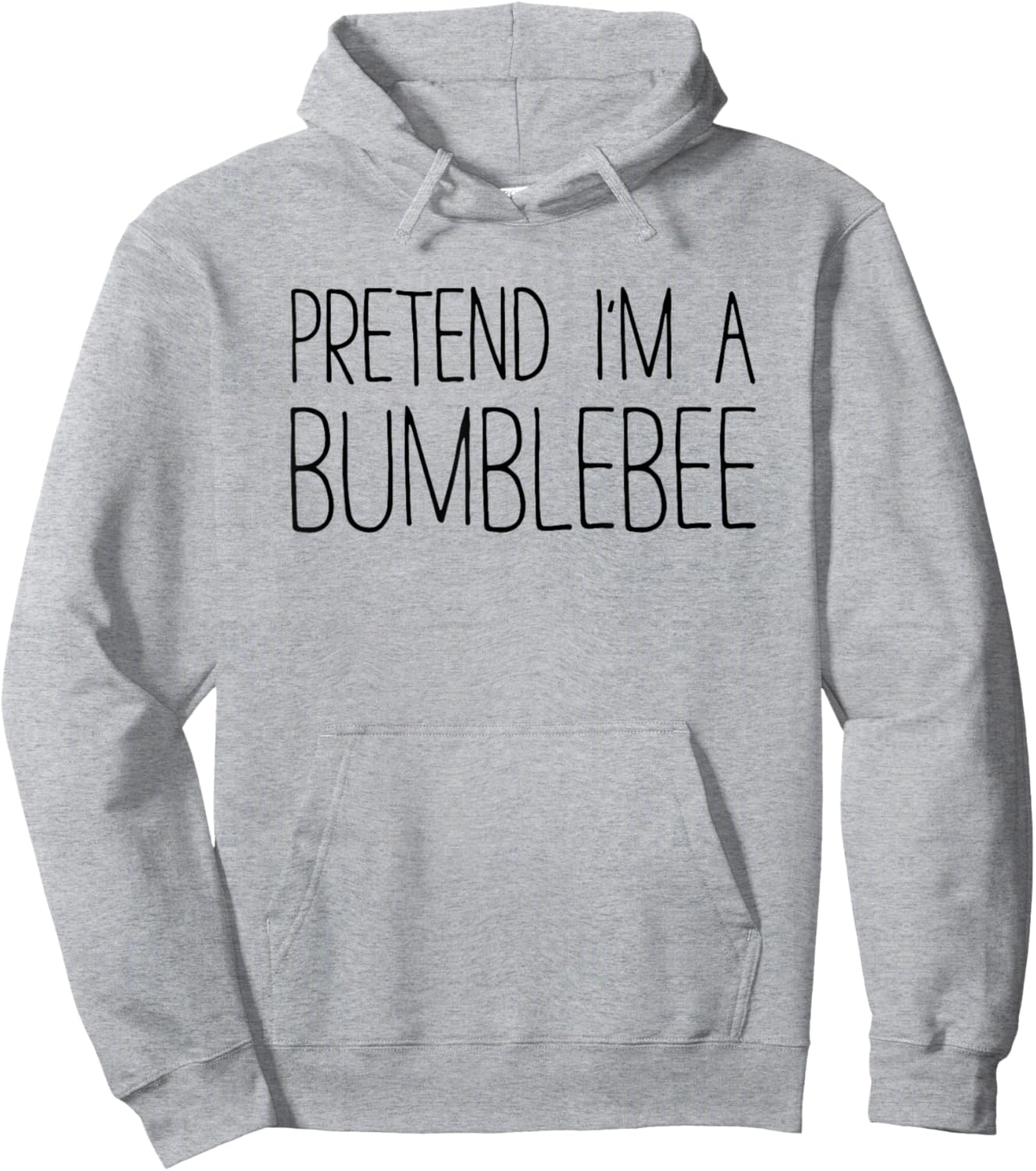 Pretend I'm A Bumblebee Shirt Adult Kids Men Women Costume Hoodie - Hoodie | Ash