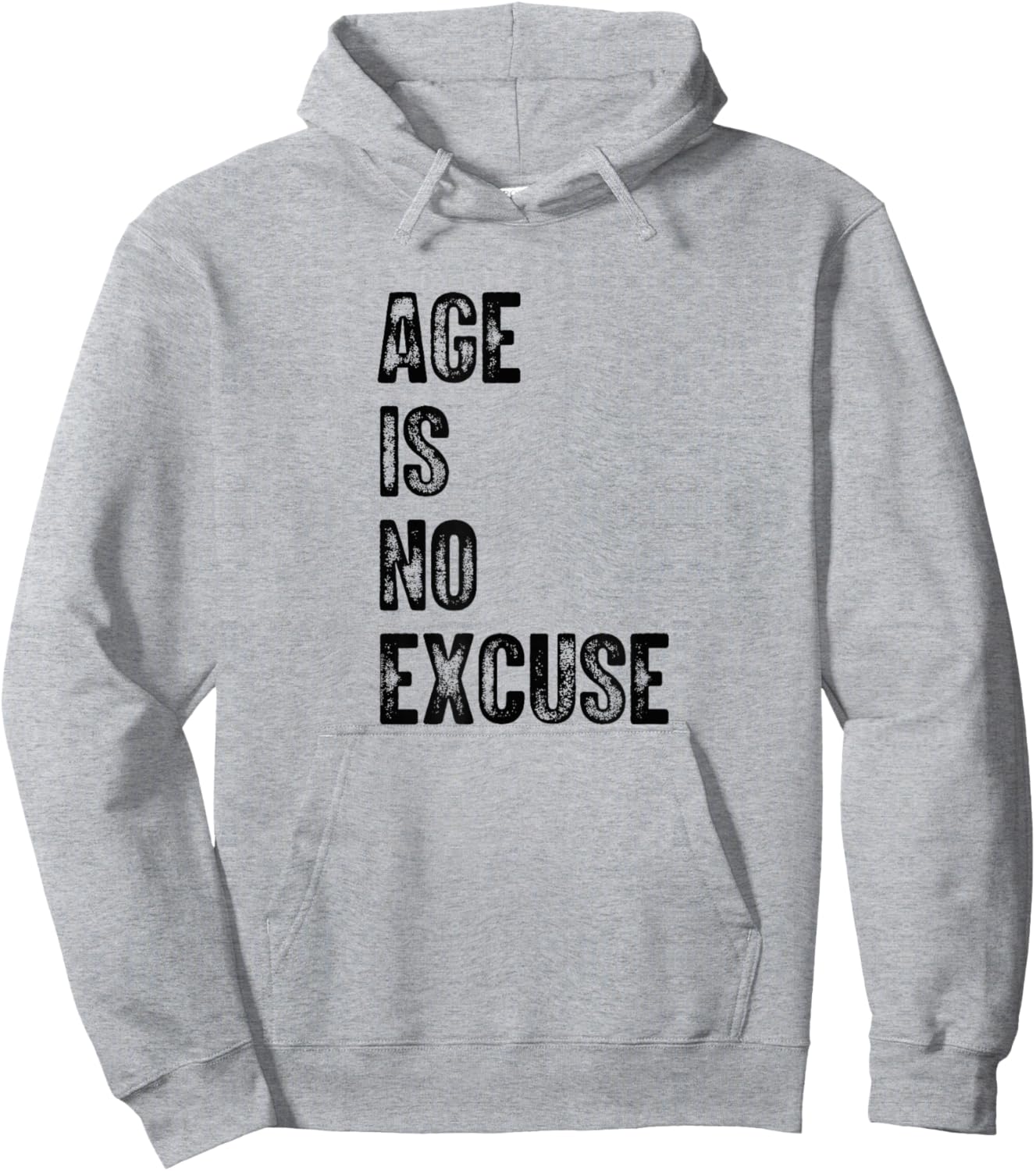 Age is No Excuse Exercise Gym Pickleball Funny Senior Hoodie - Hoodie | Ash