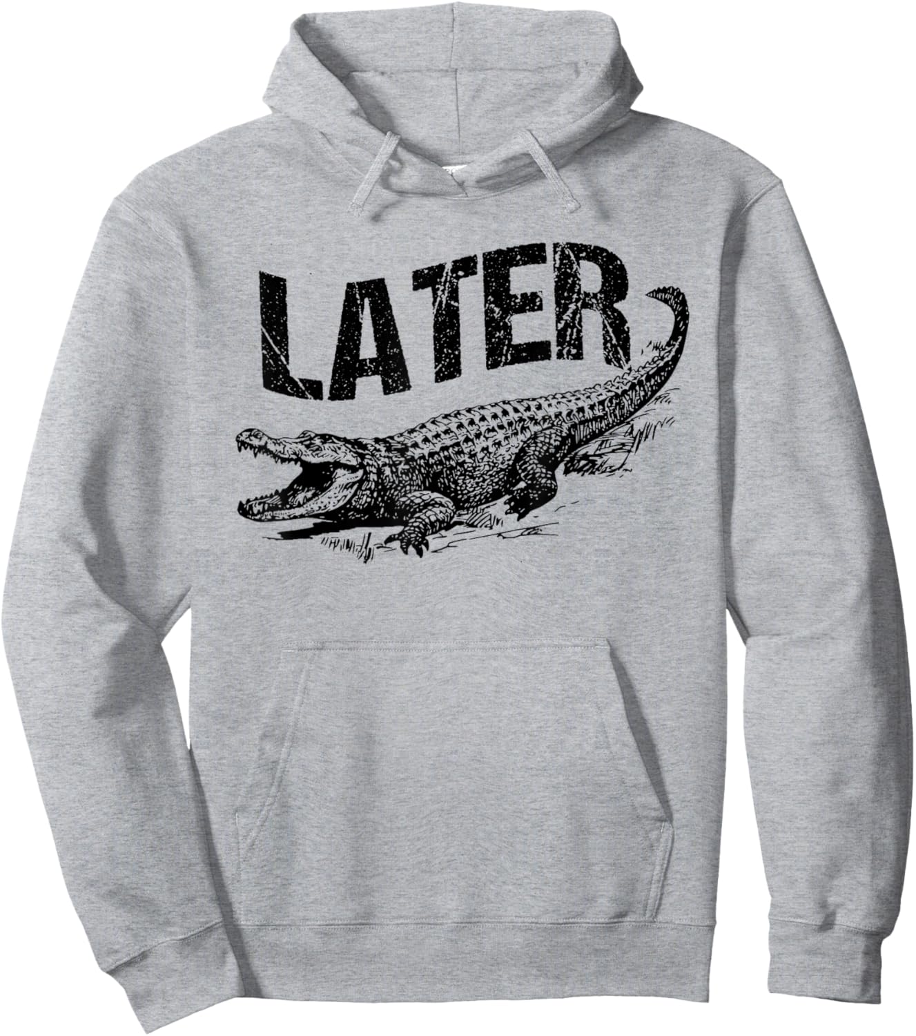 Later Gator Funny Alligator Pun Hoodie - Hoodie | Ash