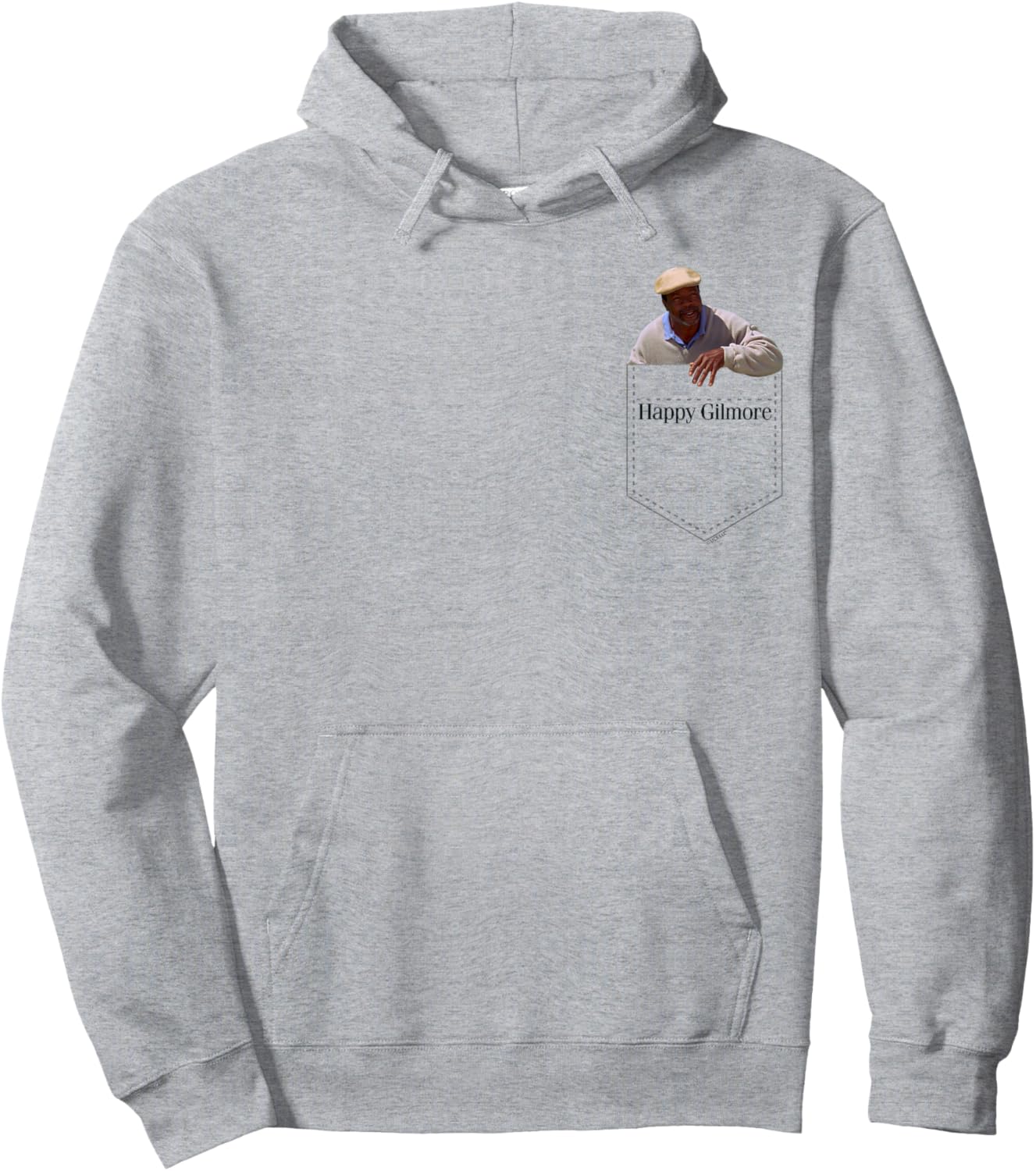 Happy Gilmore Chubbs Golf Pocket Hit Hoodie - Hoodie | Ash