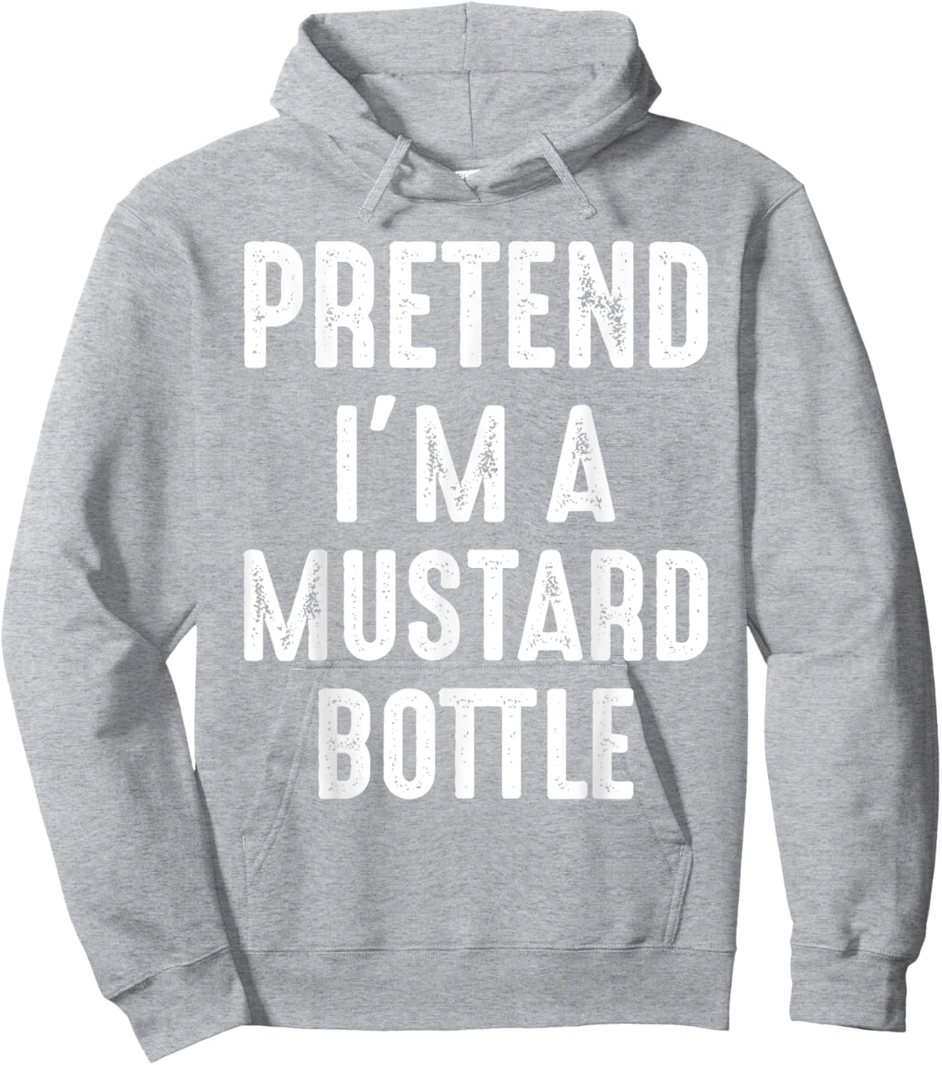Pretend I'm A Mustard Bottle Matching Halloween Costume Hoodie - Hoodie | Ash