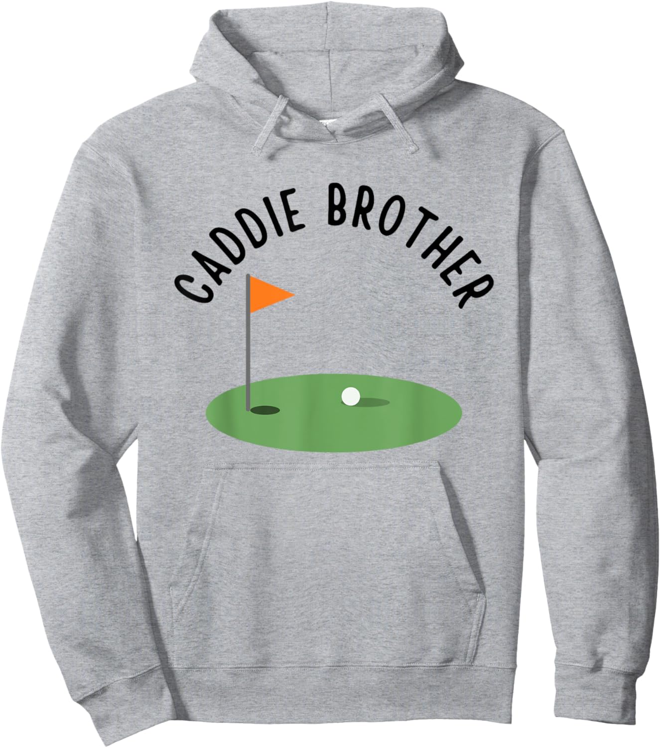 Caddie Brother Cute Matching Birthday Golf Party Hoodie - Hoodie | Ash