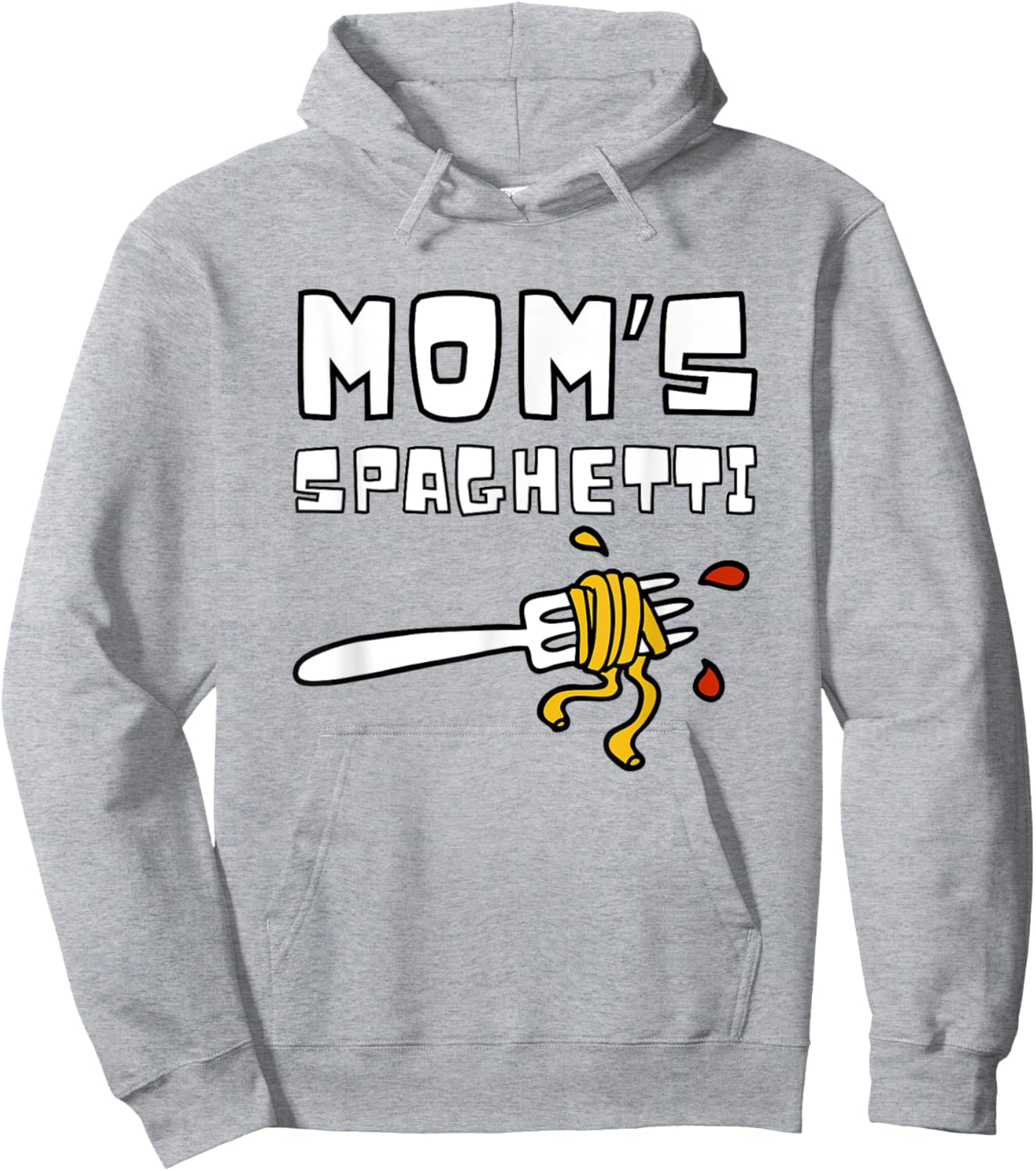 Mom's Spaghetti Funny Toddler Kids Hoodie - Hoodie | Ash