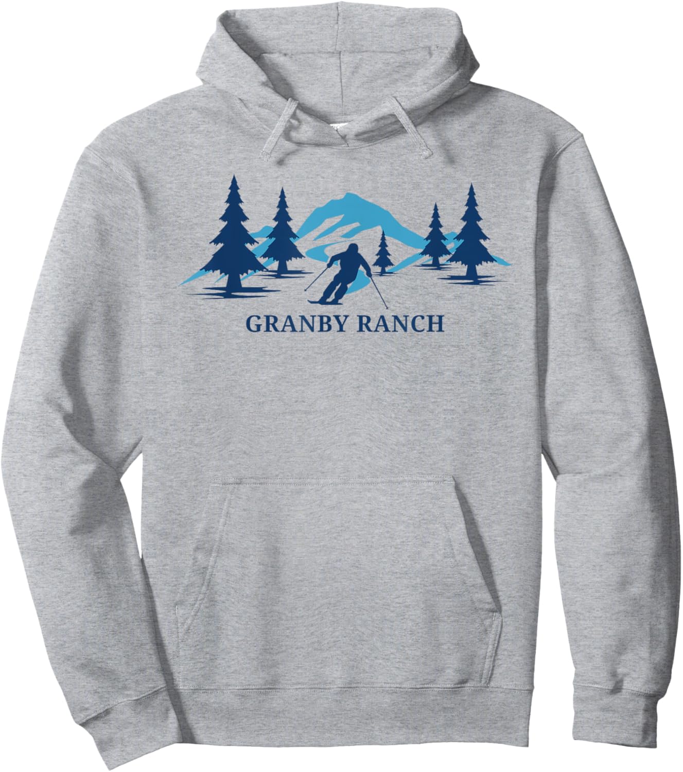 Granby Ranch Colorado Ski Resort Mountains Hoodie - Hoodie | Ash